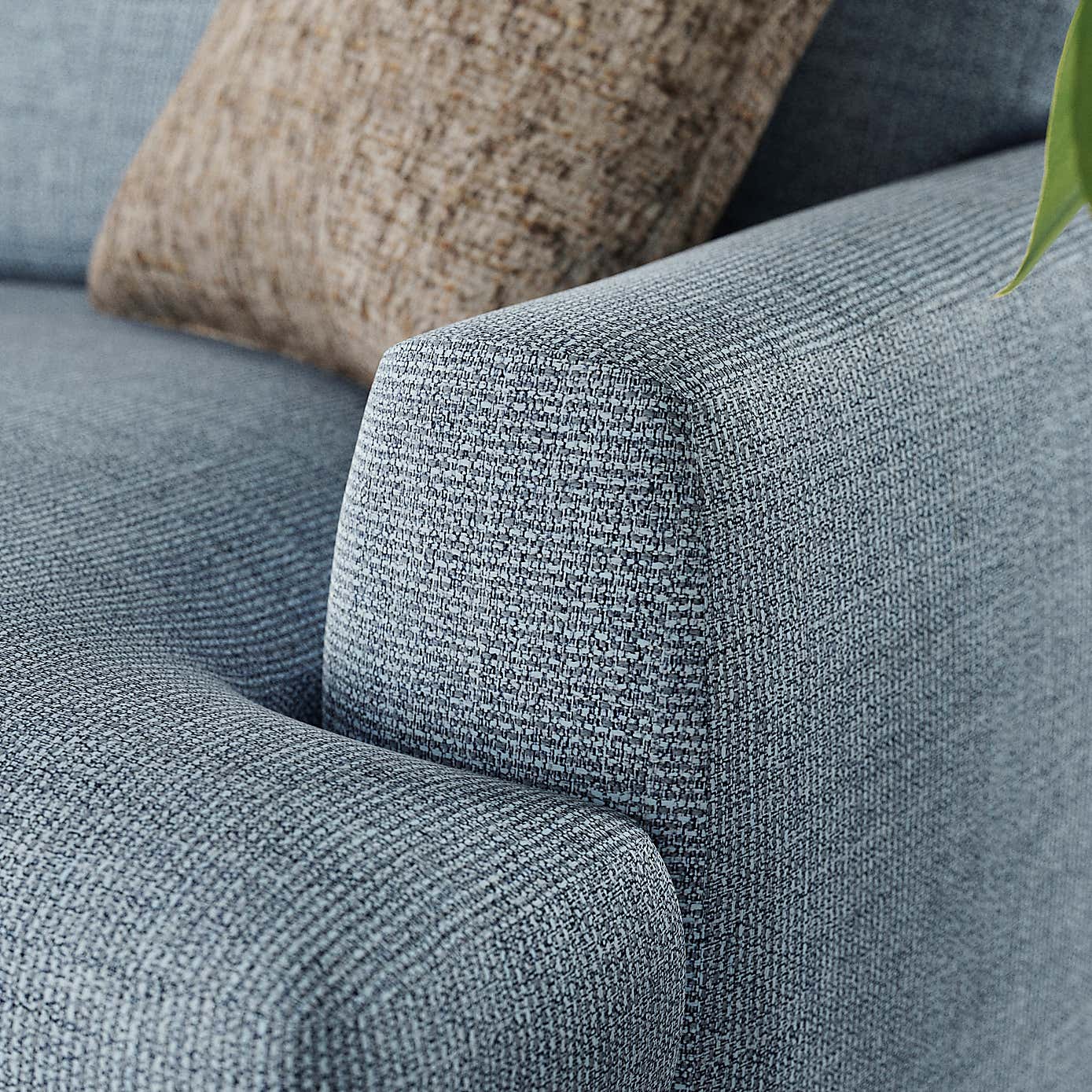 Lawson Chunky Tonal Weave Corner Chaise Sofa