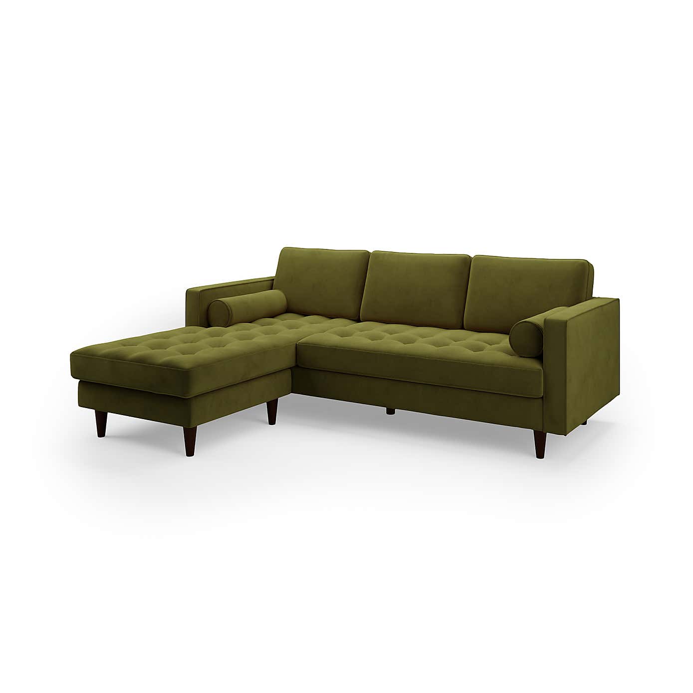 Zoe Velvet Left Hand Corner Sofa