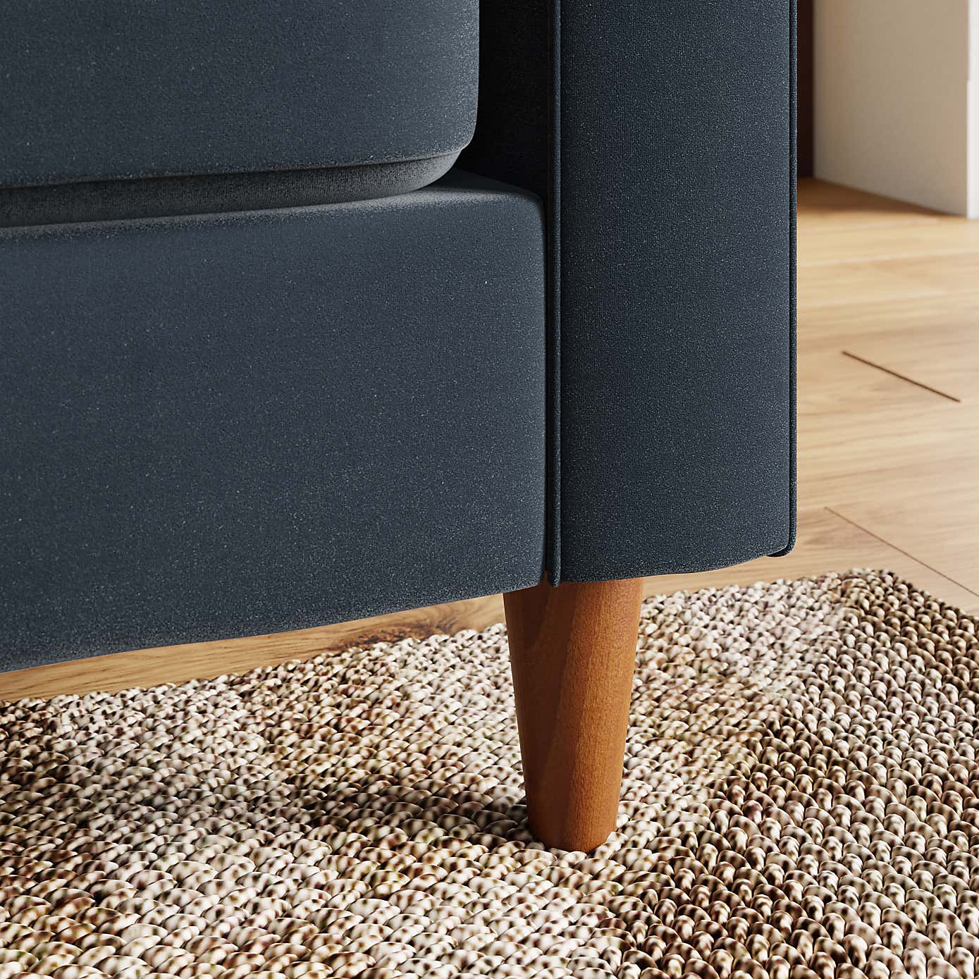 Zoe Casual Sit Velvet Armchair