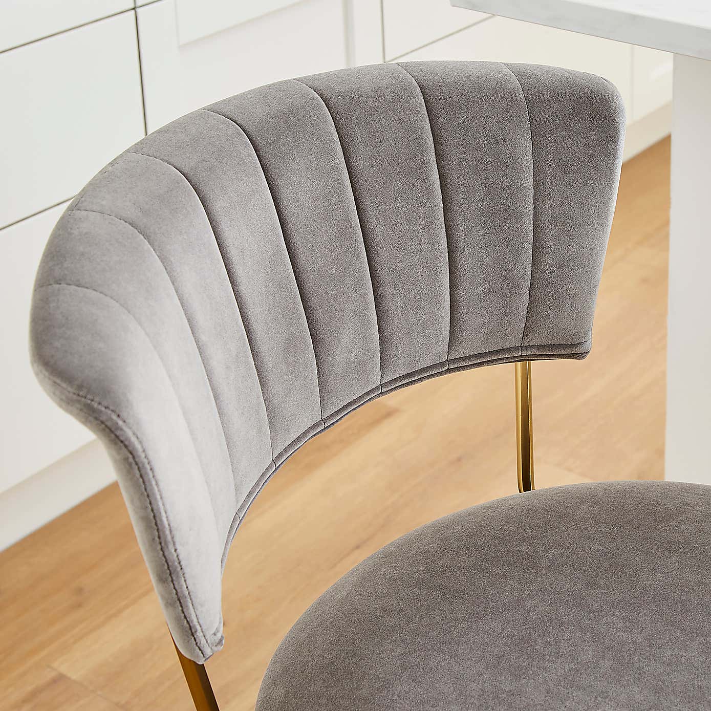 Kendall Velvet Bar Stool