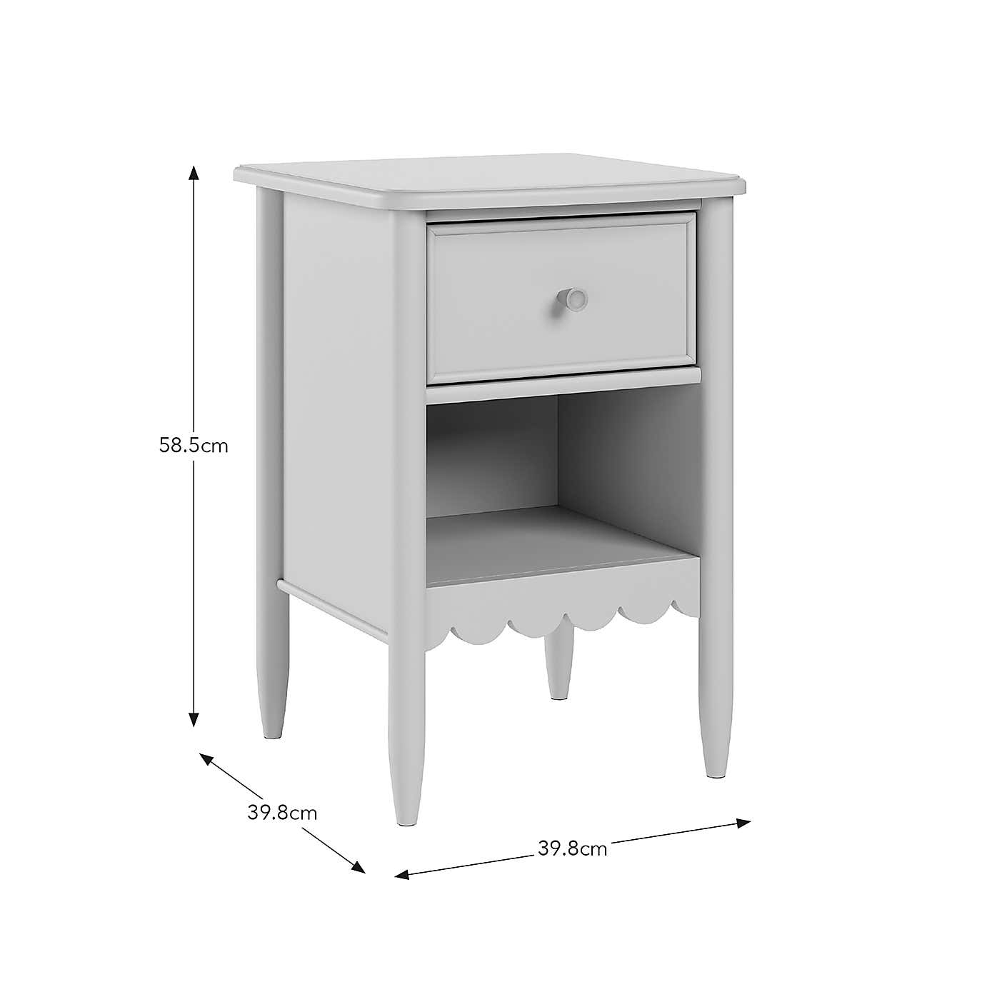 Remi 1 Drawer Bedside Table