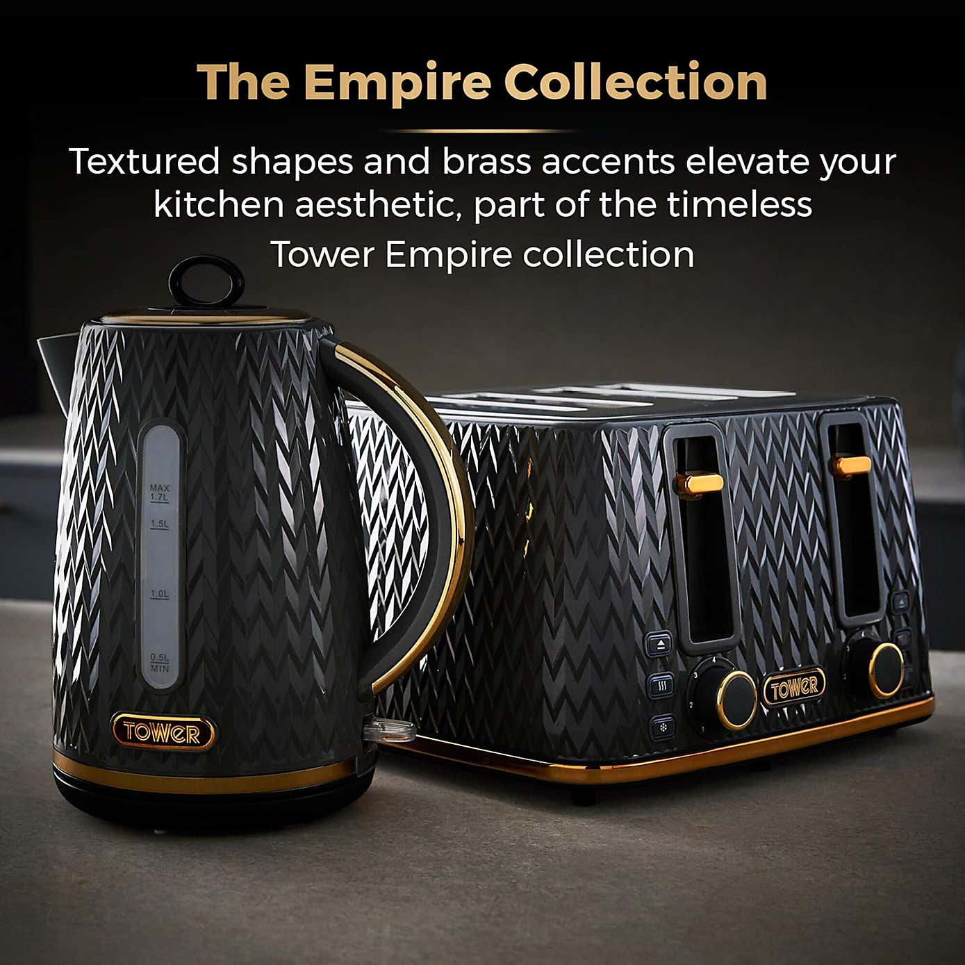 TOWER Empire 4 Slice Toaster