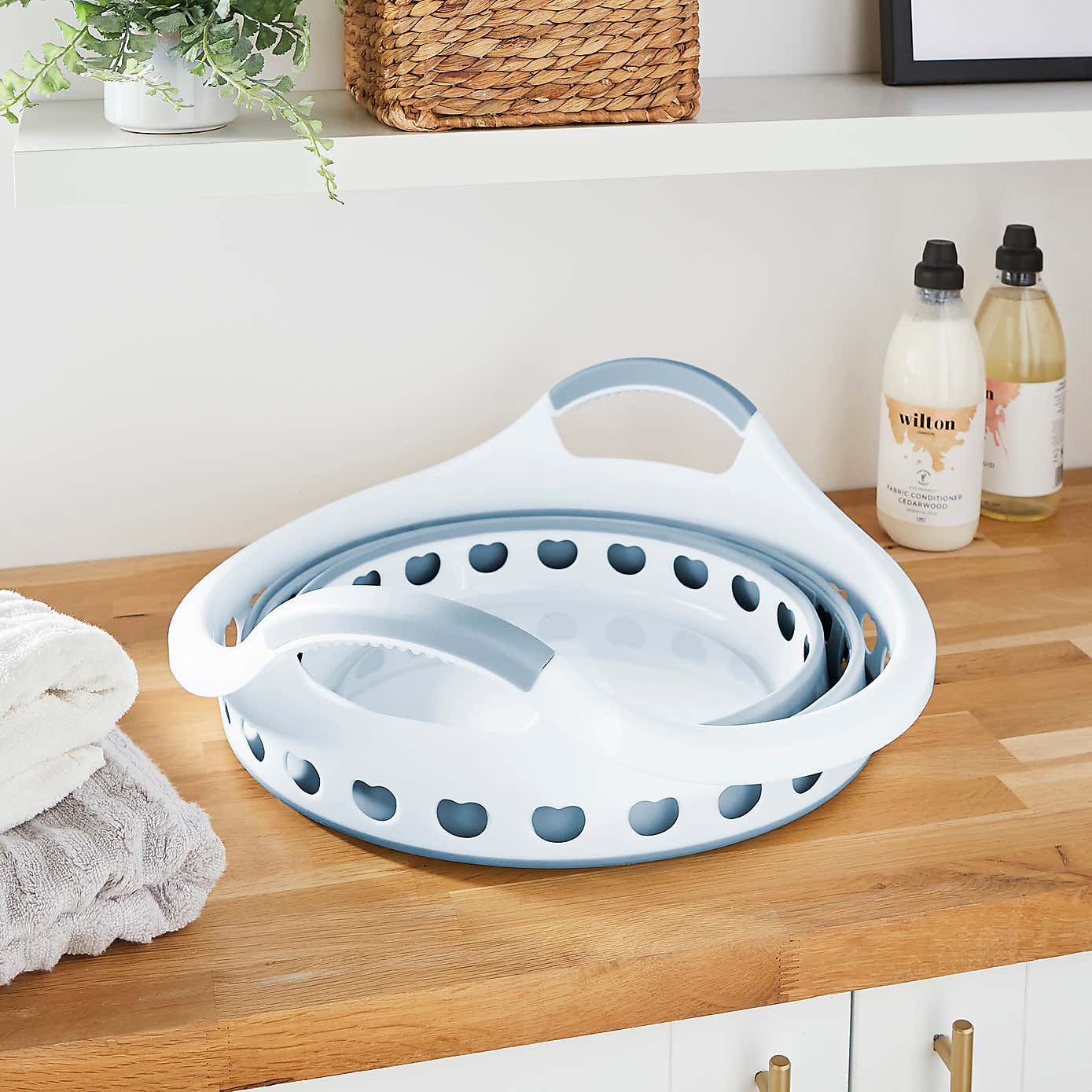 Collapsible Round Laundry Basket