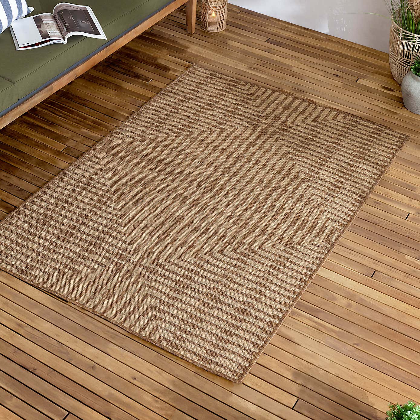 Yard Sandown Jute Effect Indoor Outdoor Rug