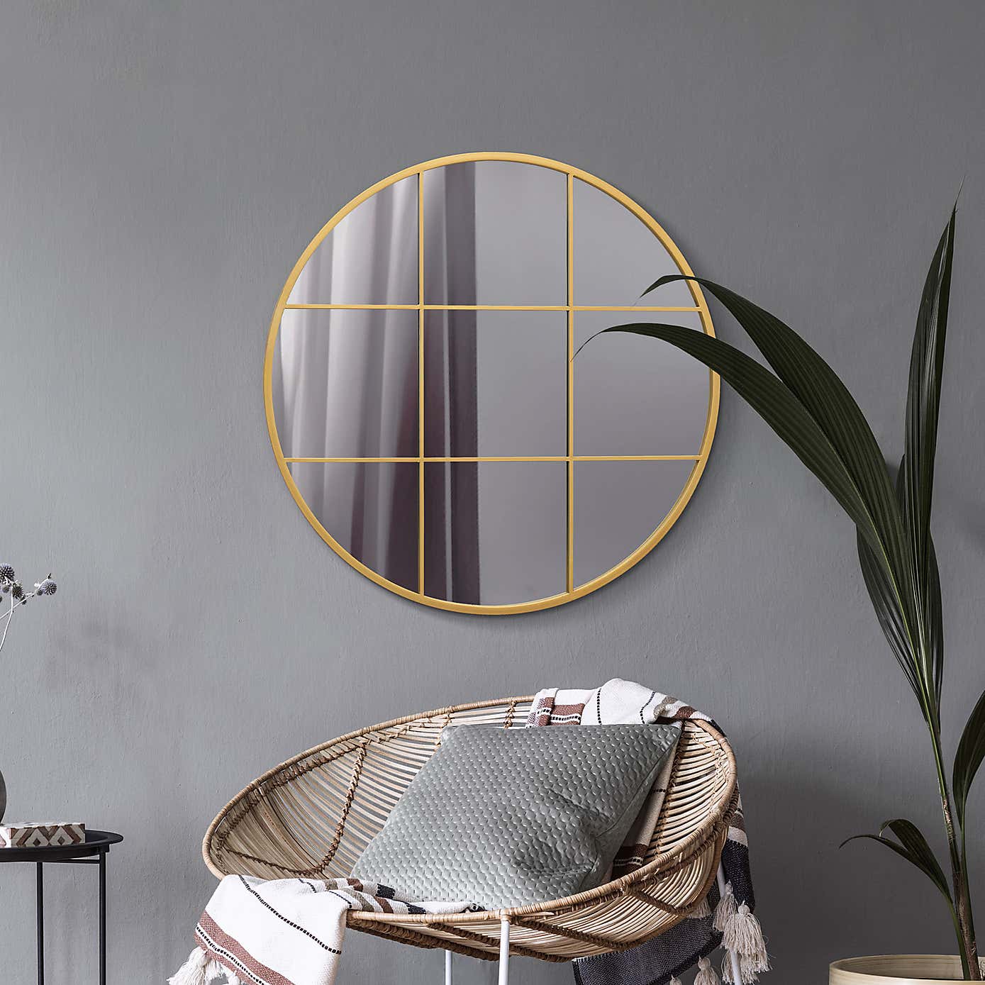 Circulus Window Round Indoor Outdoor Wall Mirror