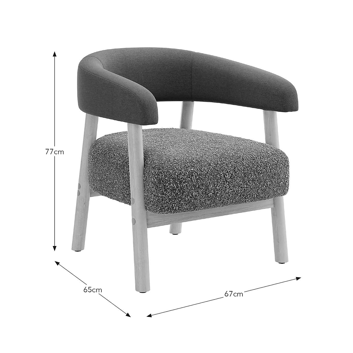 Cleo Chunky Boucle Accent Chair