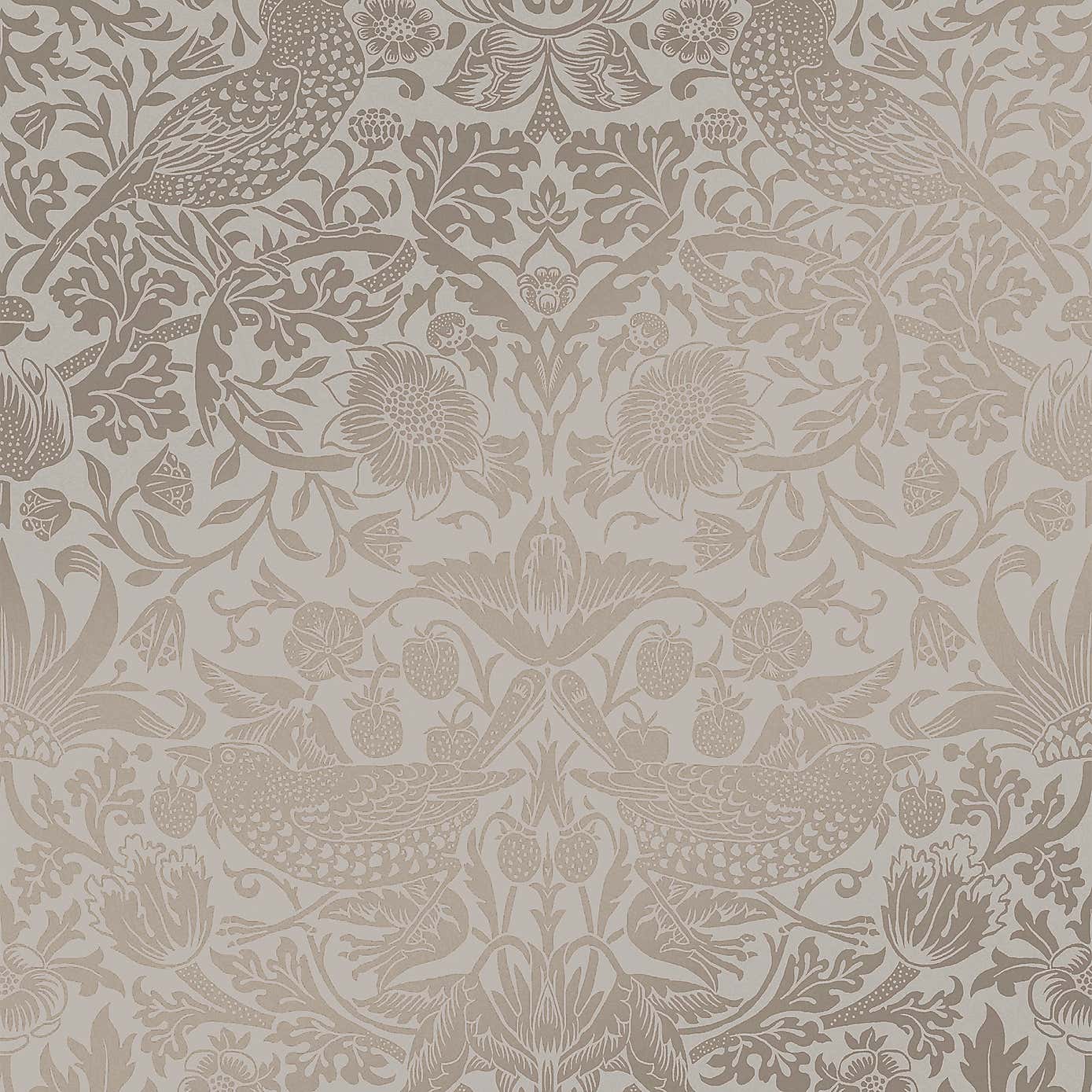 Strawberry Thief Fibrous Wallpaper