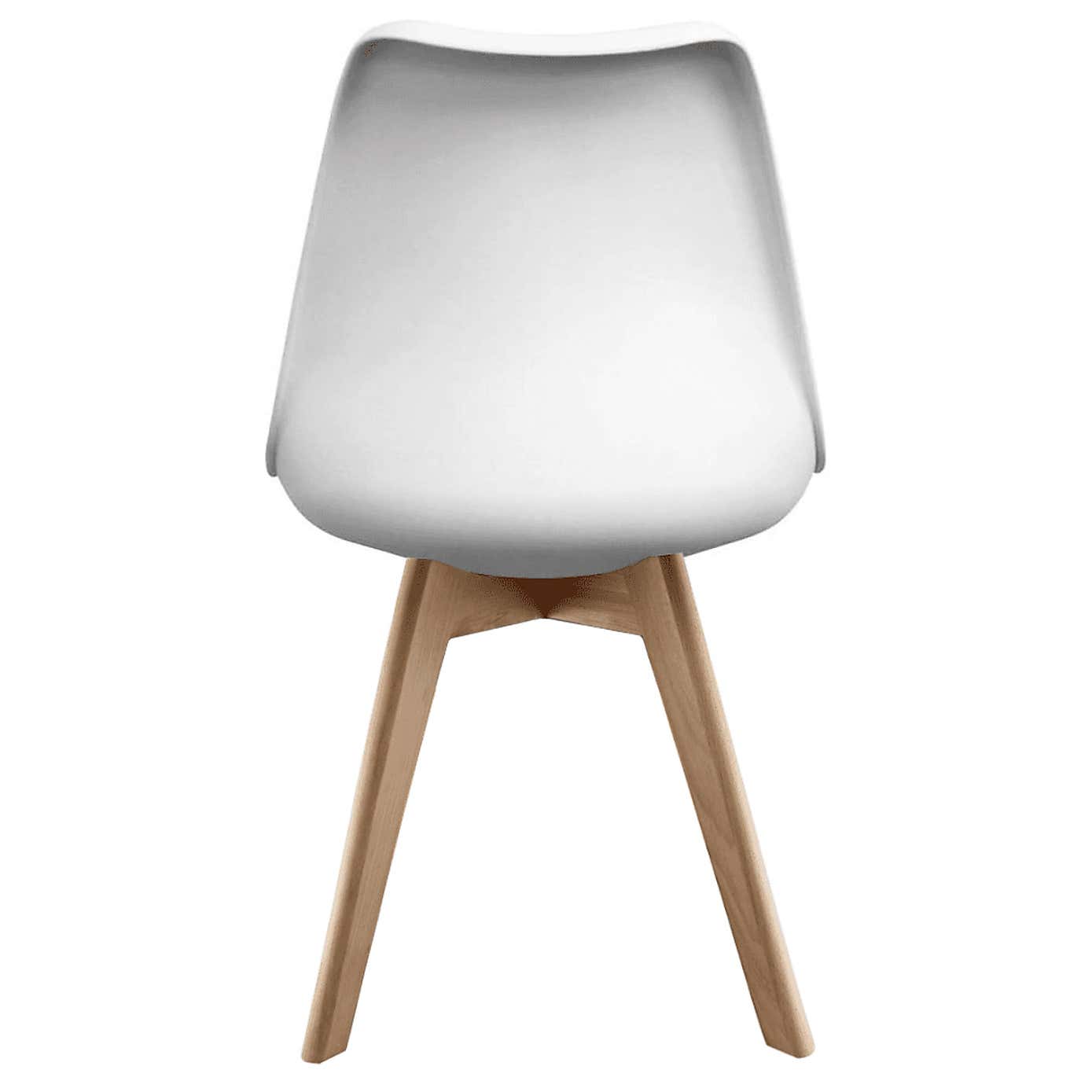 Fusion Living Soho Plastic Dining Chair with Squared Legs