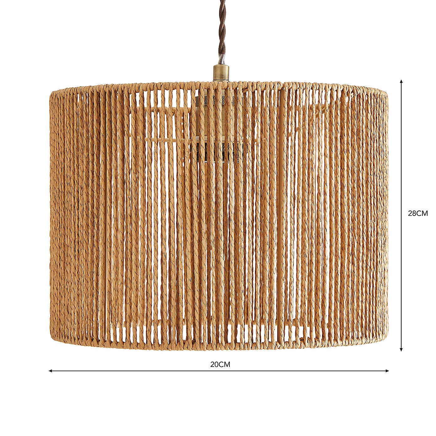 Kabir String Easy Fit Drum Pendant Shade