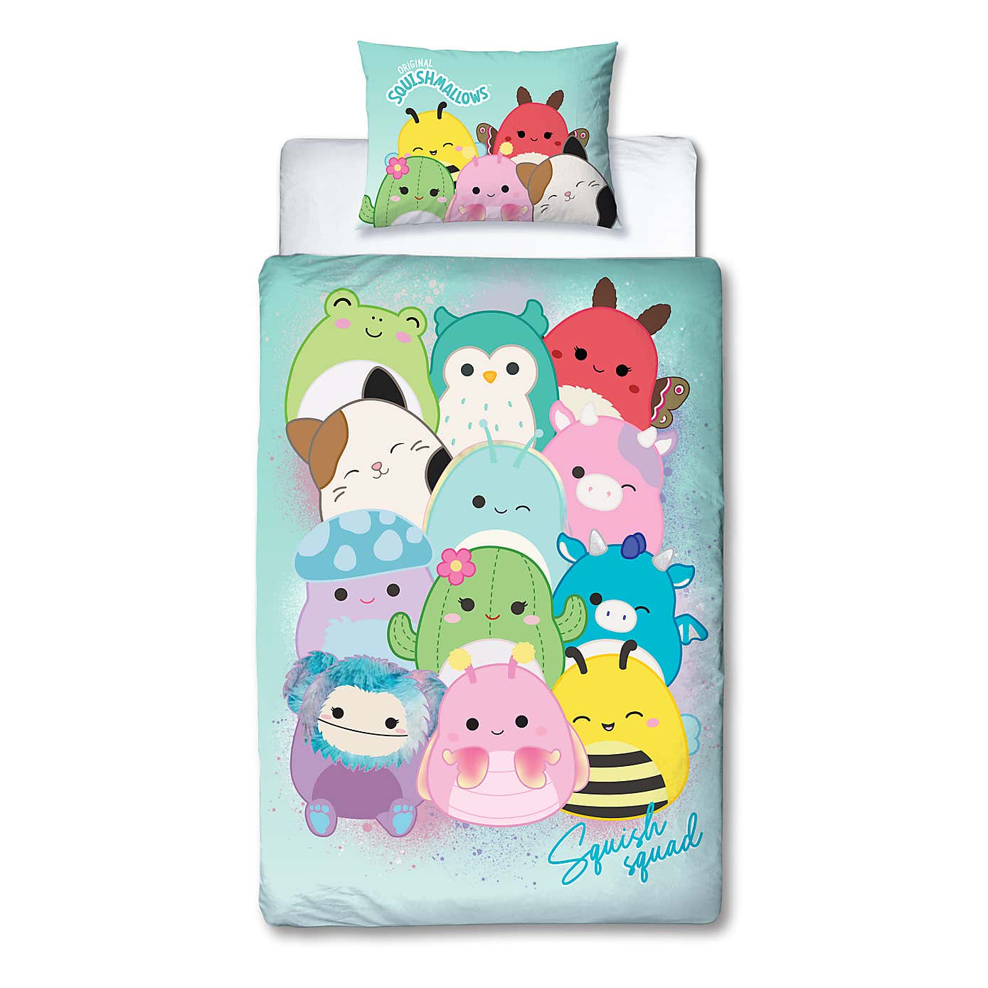 Squishmallows Flash Reversible Single Duvet Cover & Pillowcase Set