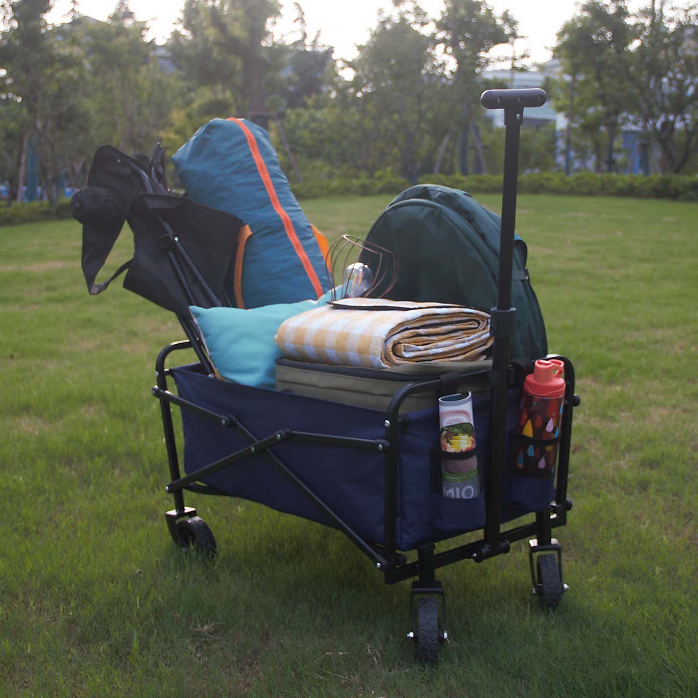 Folding Camping Trolley, Blue