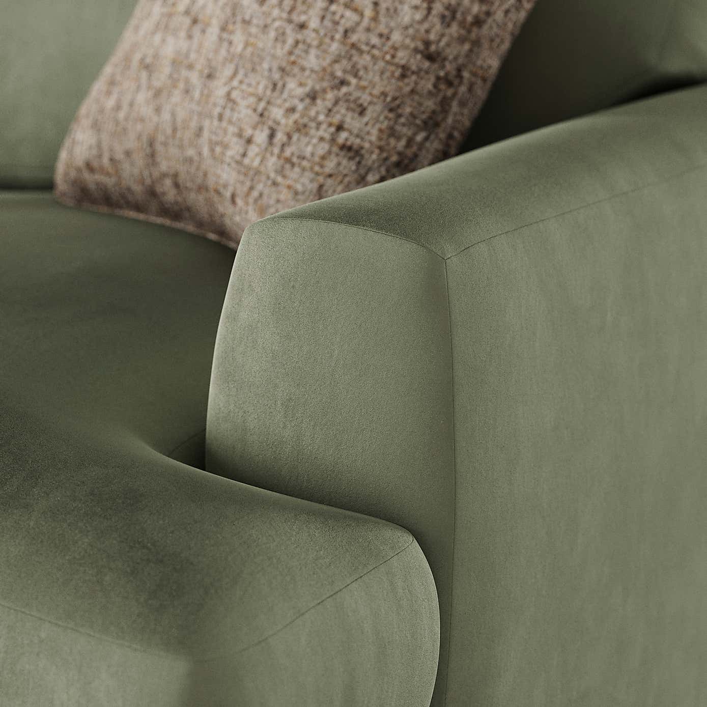 Lawson Matte Plush Velvet 2 Seater Sofa