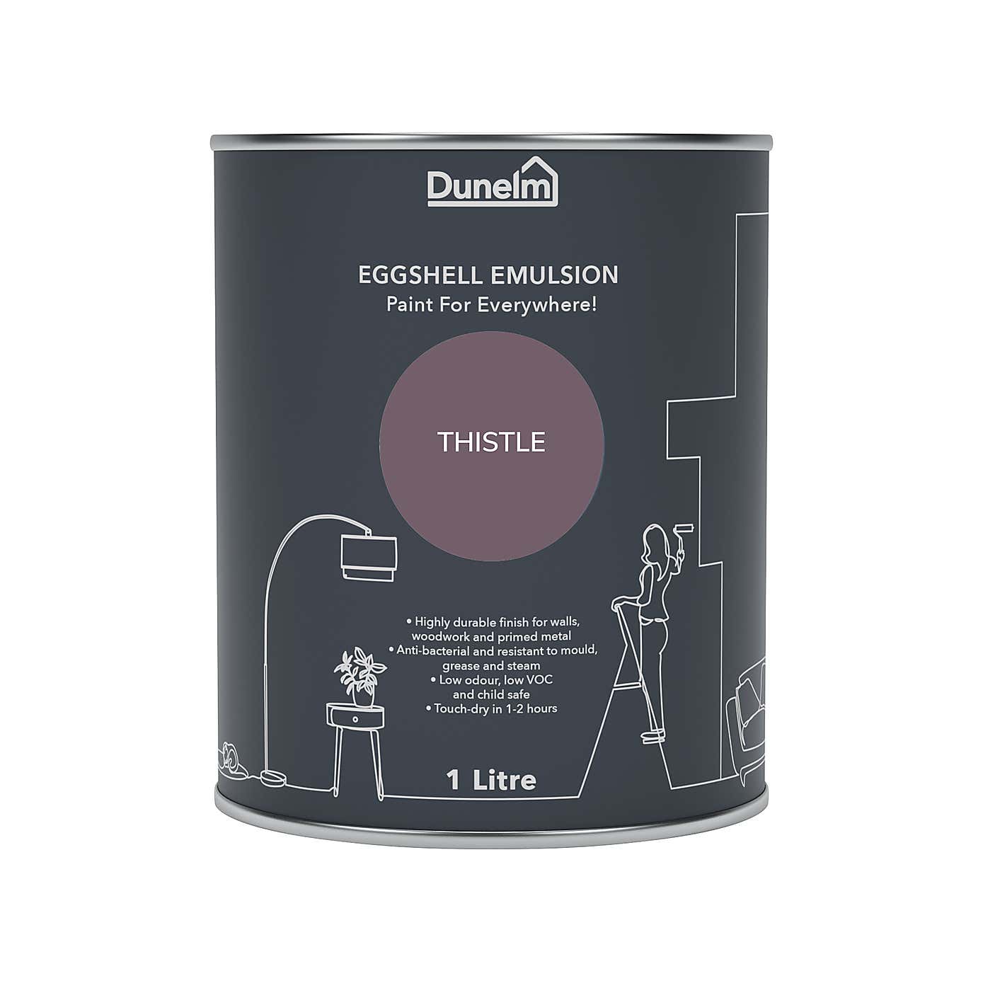 Dunelm Thistle Eggshell Emulsion Paint