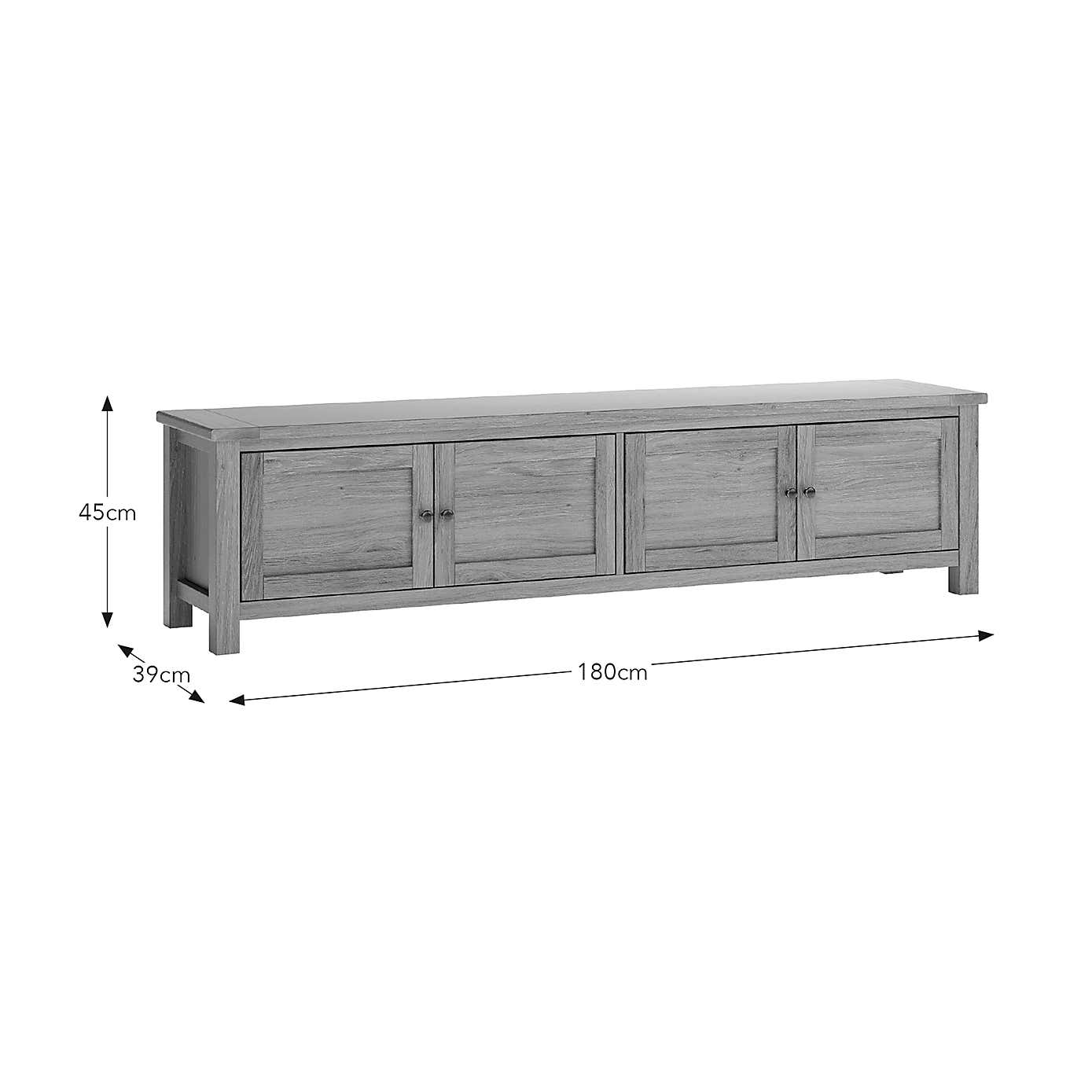Olney Extra Wide TV Unit, Stone