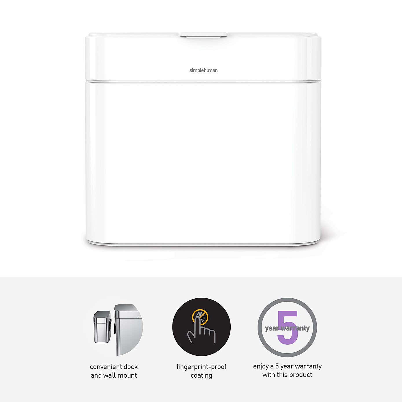 Simple Human White Compost Caddy