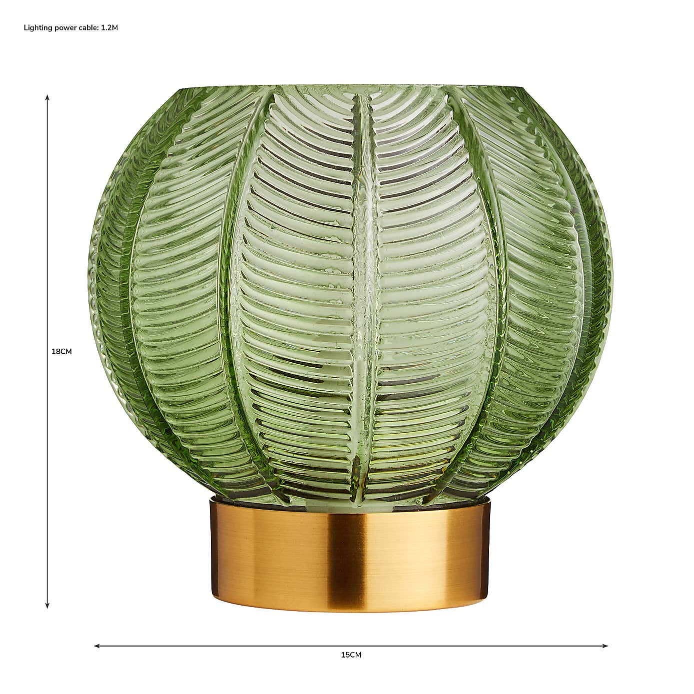 Colleen Green Glass 15cm Table Lamp