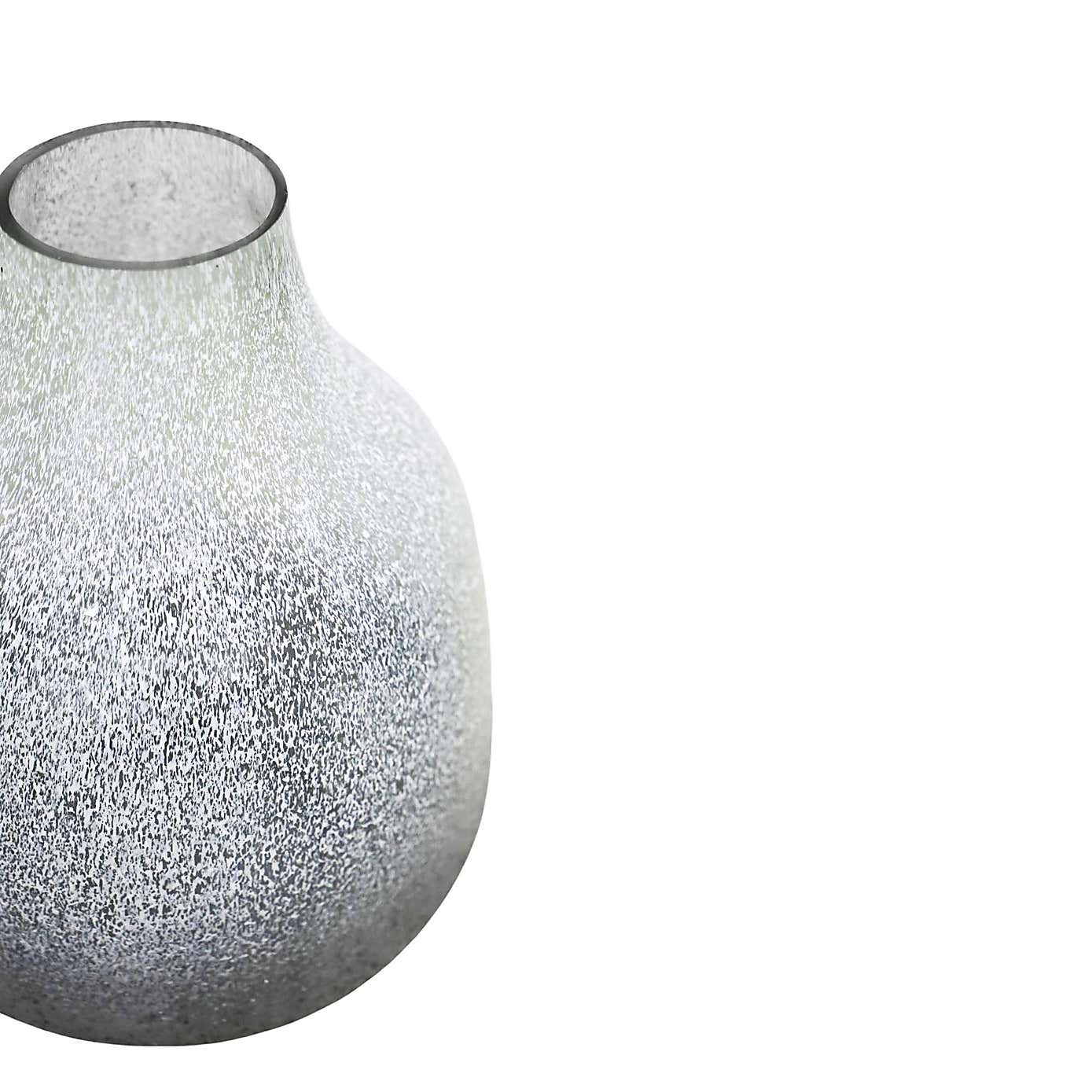 Verre Round Frosted Glass Vase