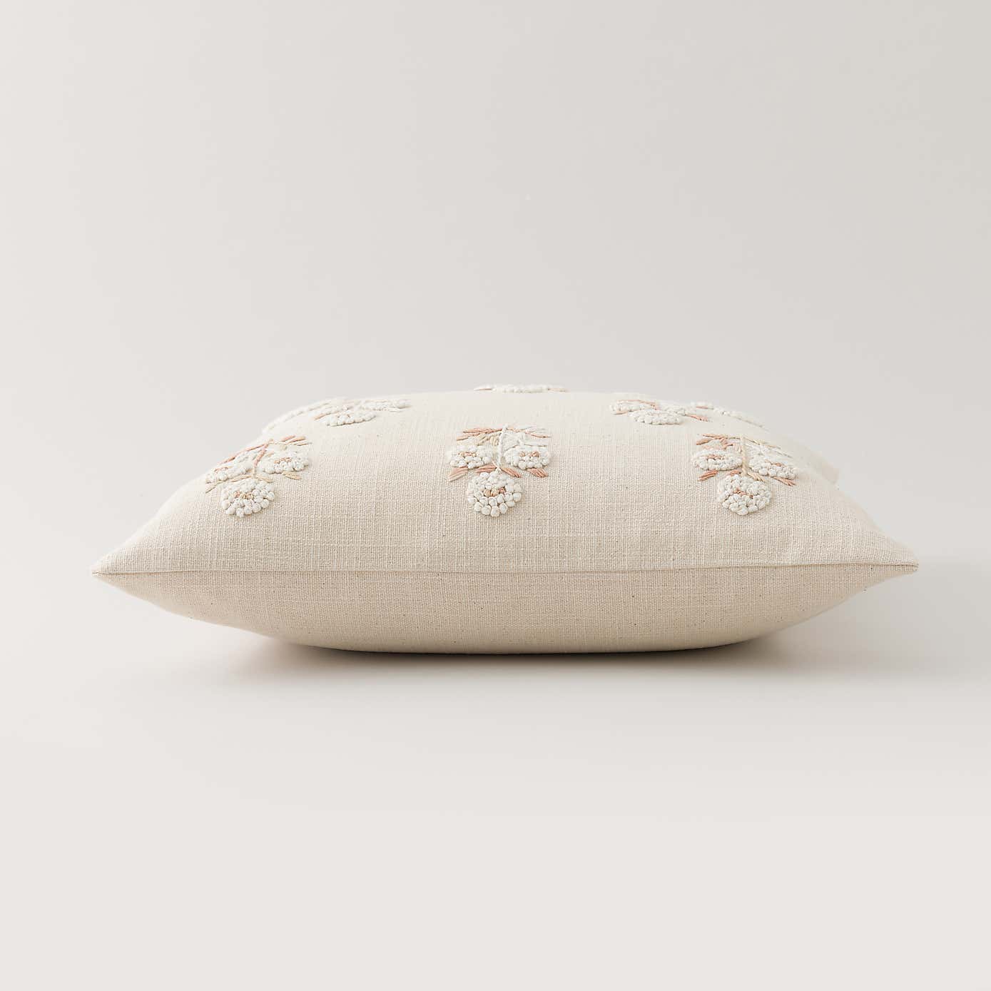 French Knot Floral Cushion Cover