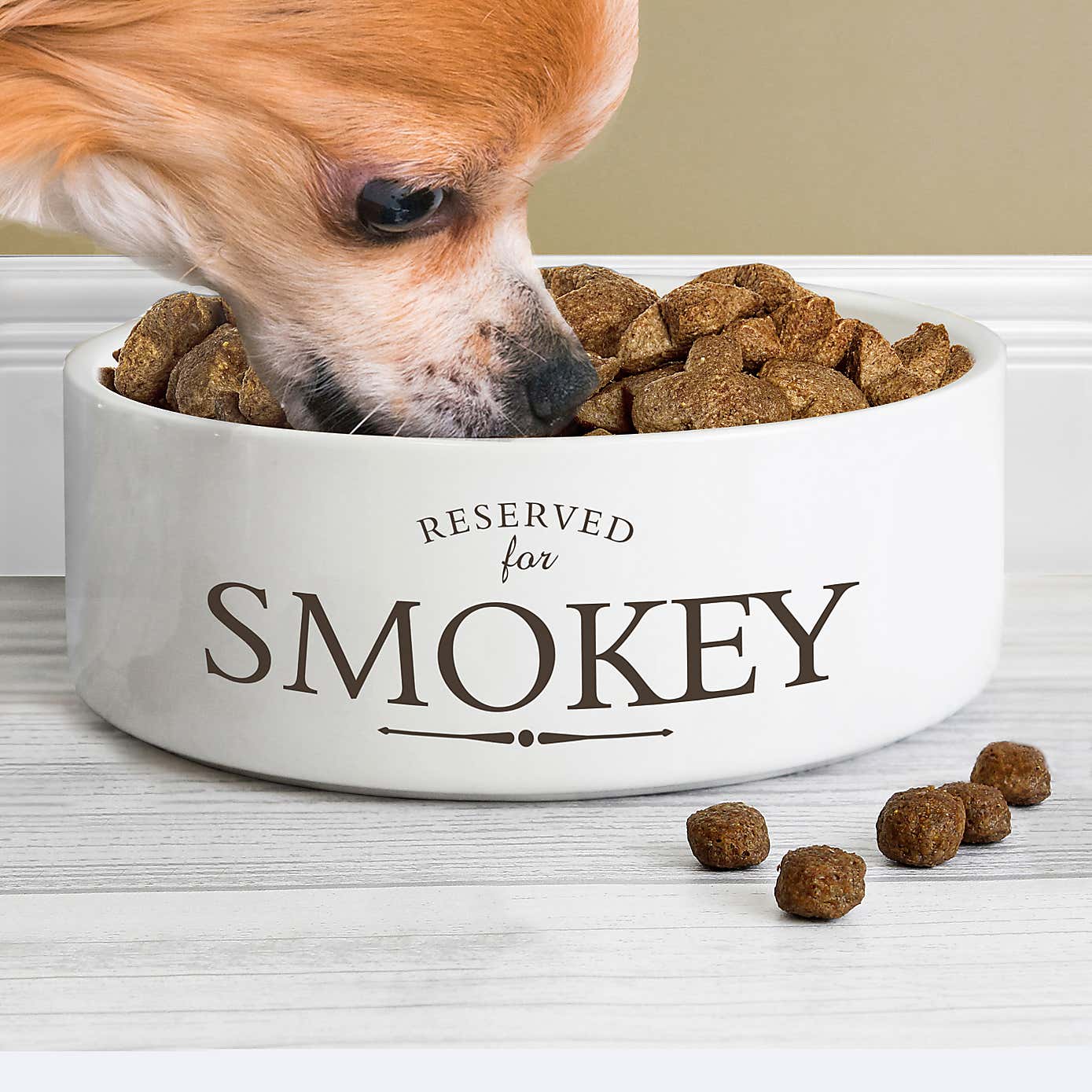 Personalised Reserved For Medium Ceramic Pet Bowl