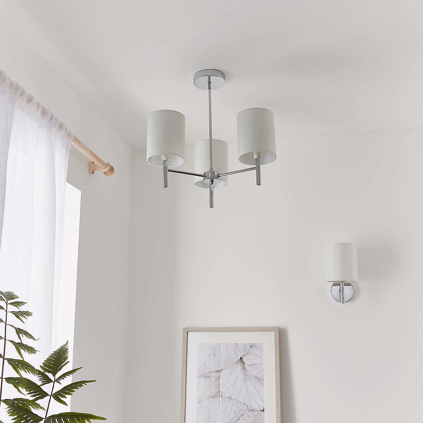 Vogue Dewey 3 Light Flush Ceiling Fitting