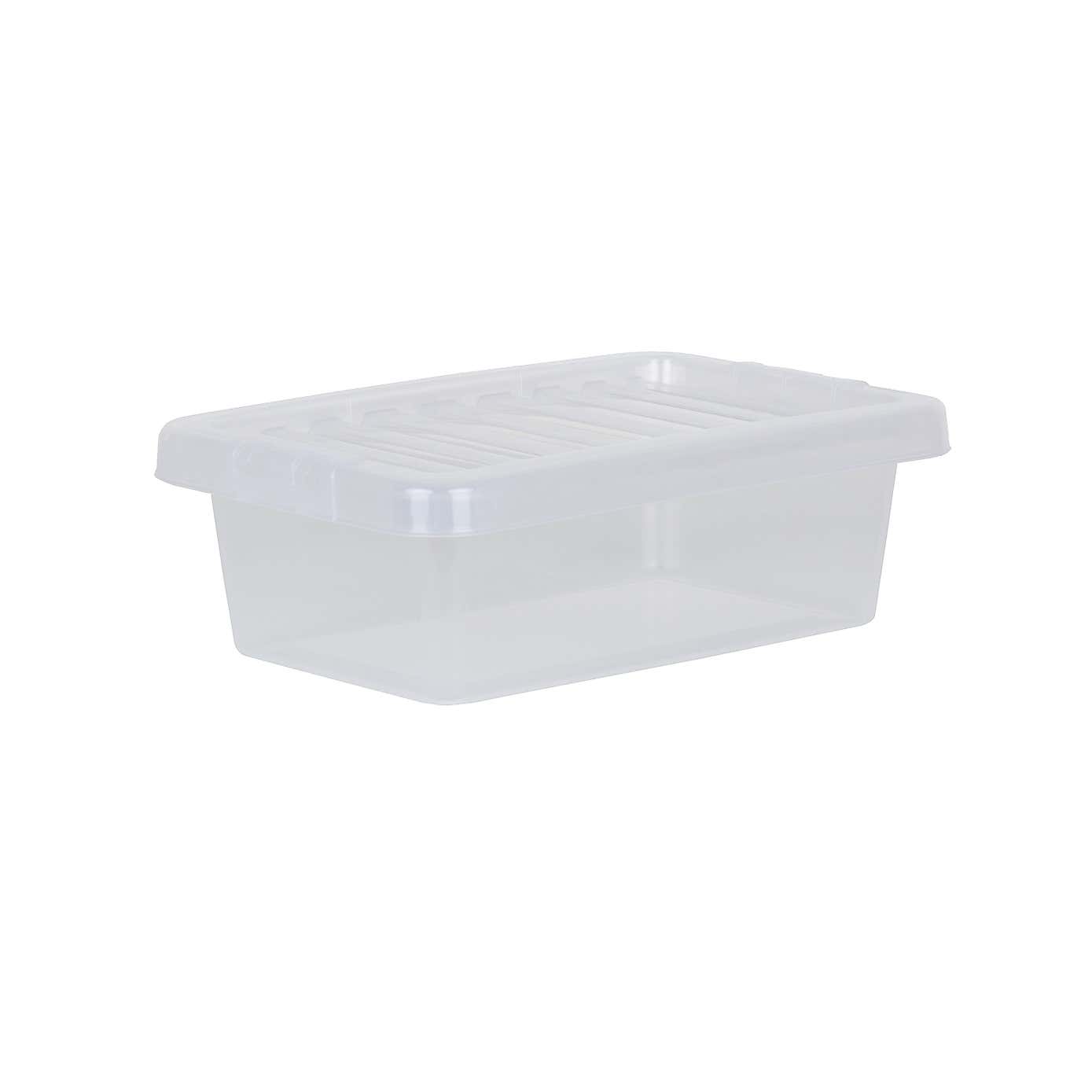 Wham Crystal Set of 8 Clear Boxes & Lids, 4L