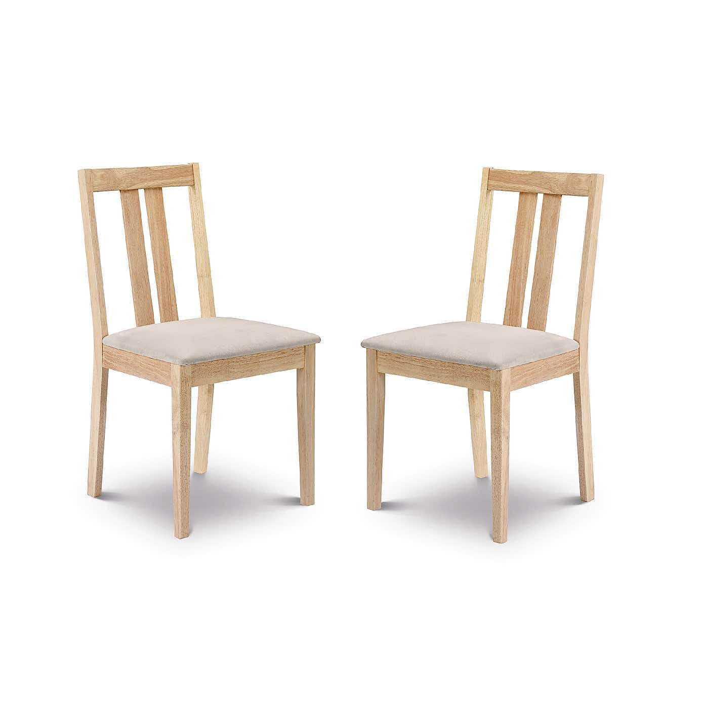 Rufford Set Of 2 Rufford Dining Chairs, Faux Suede