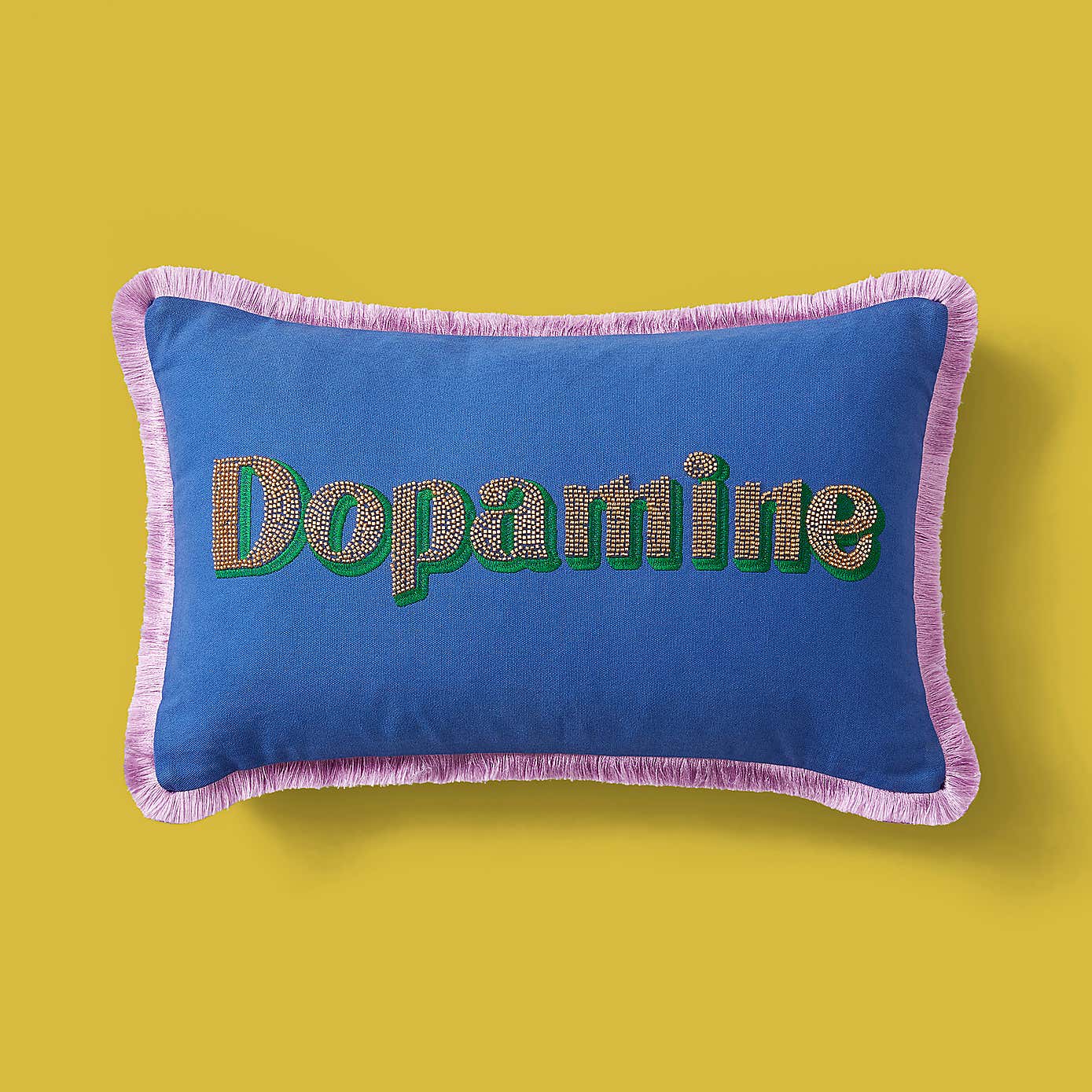 Sophie Robinson Dopamine Beaded Cotton Cushion