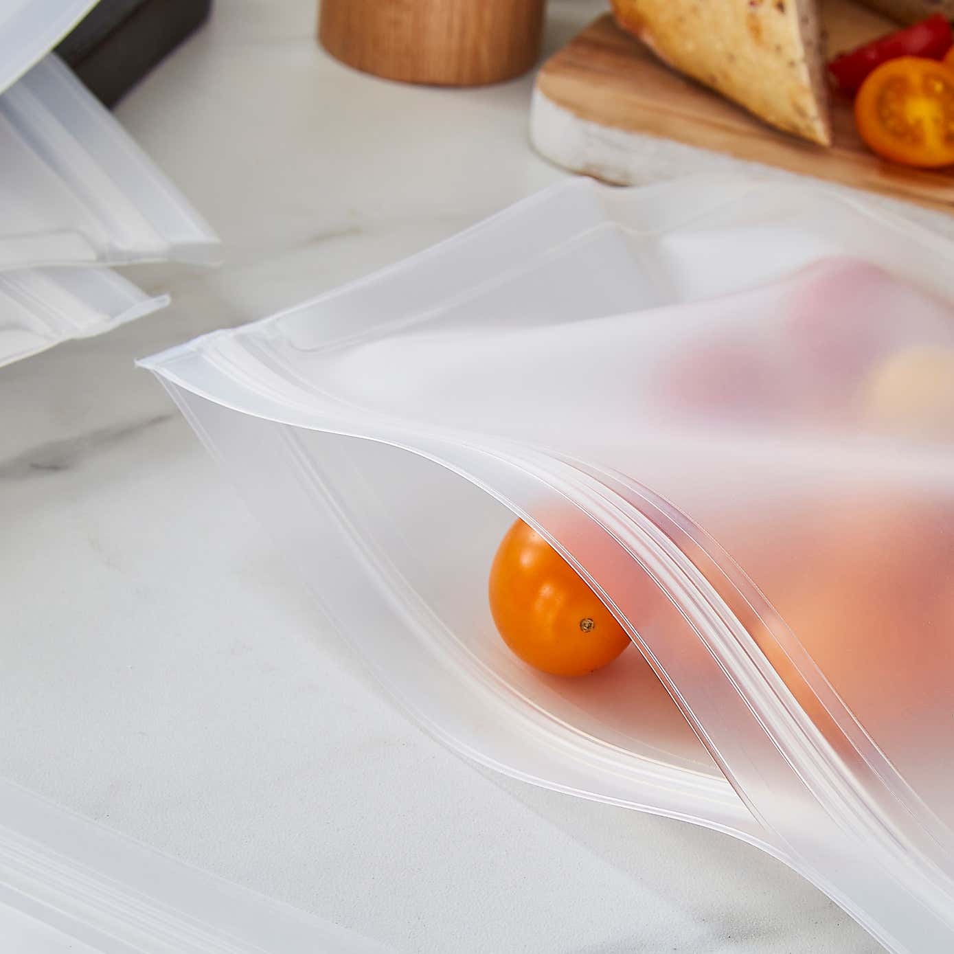 Pack of 6 PEVA Reusable Bags