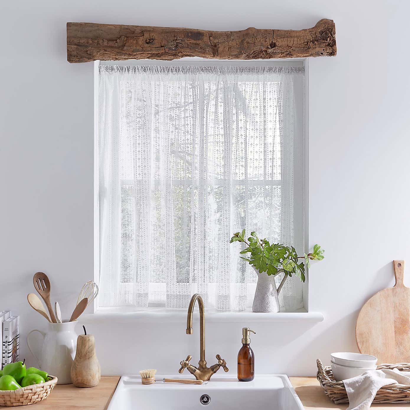 Ditsy Stripe Slot Top Voile