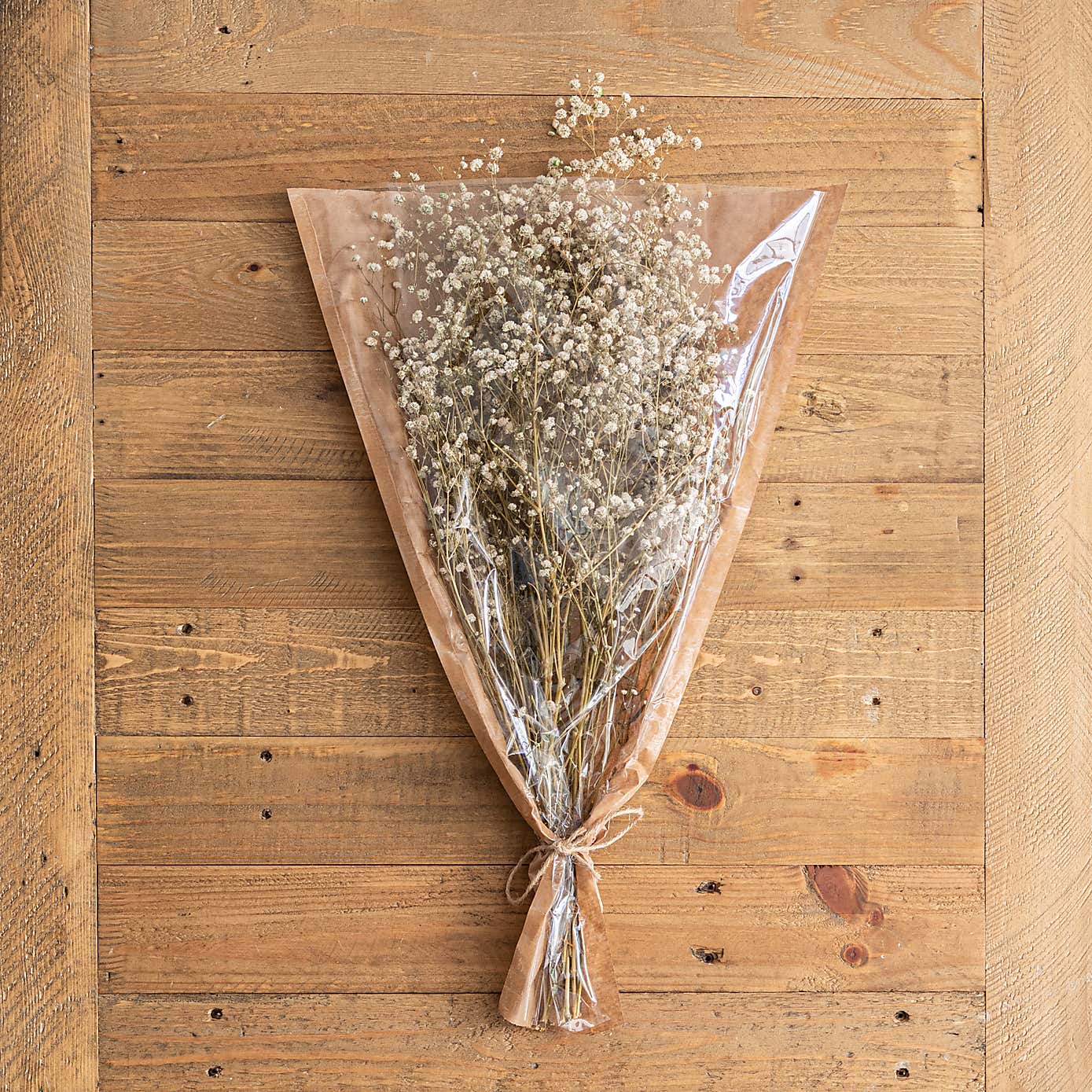 Dried White Gypsophila Bundle