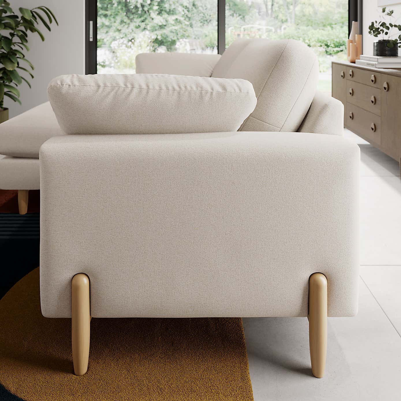 Apollo Soft Texture Corner Chaise Sofa