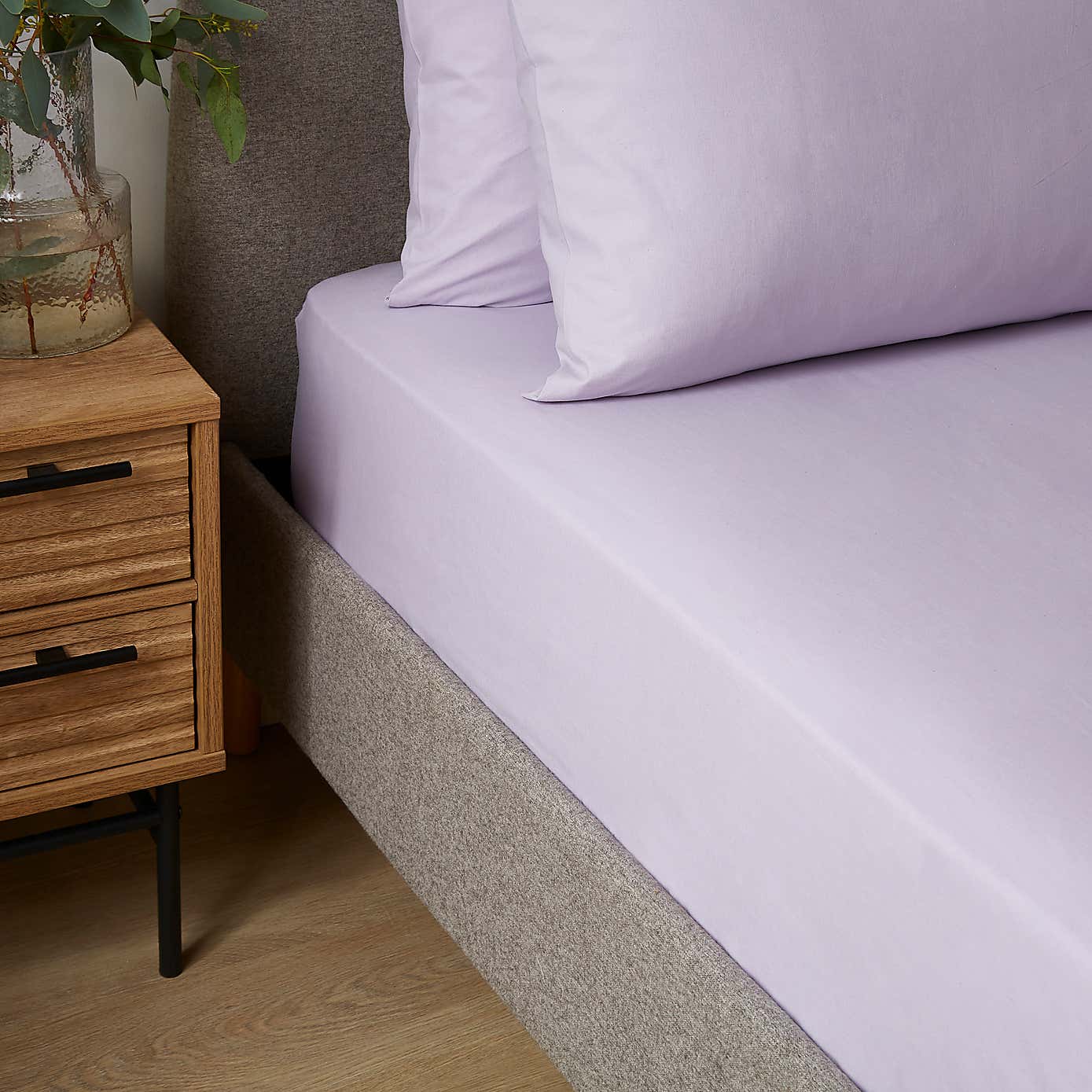 Soft Cotton Plain Fitted Sheet