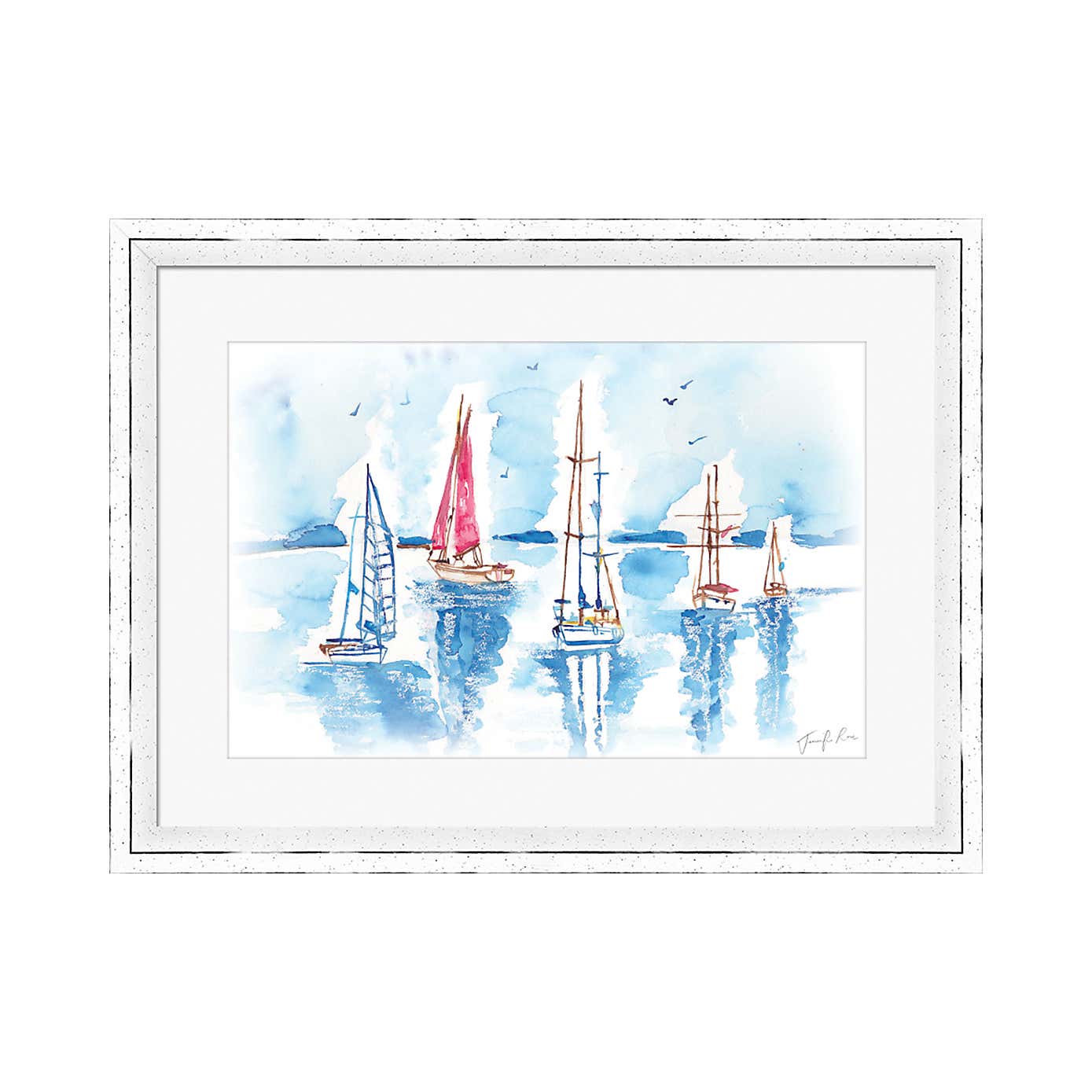 The Art Group Yachts Framed Print