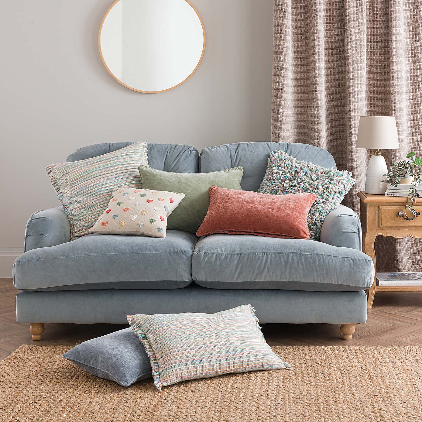 Ava Flat Weave Cotton Rectangle Cushion