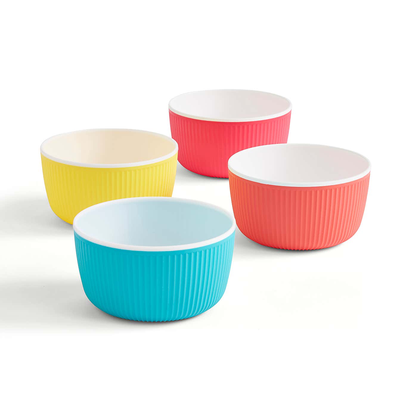 Set of 4 Brights Picnic Bowls