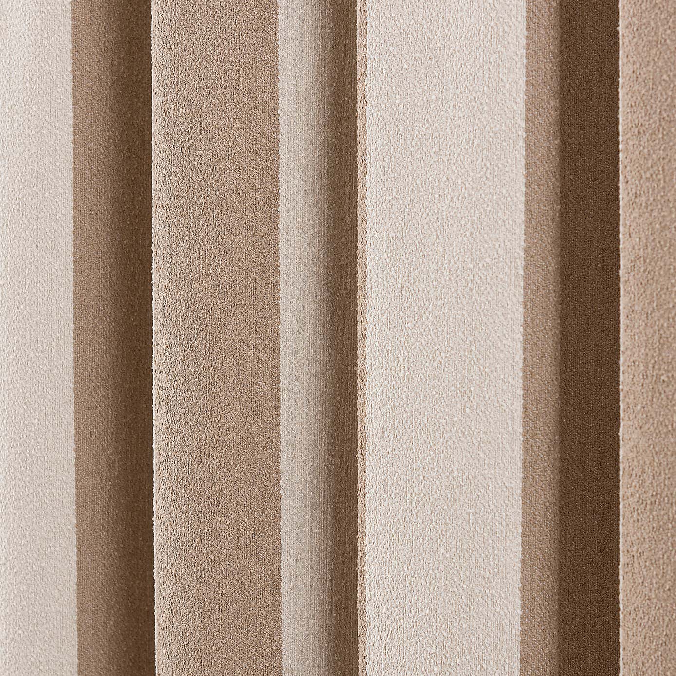 Boucle Stripe Pencil Pleat Curtains