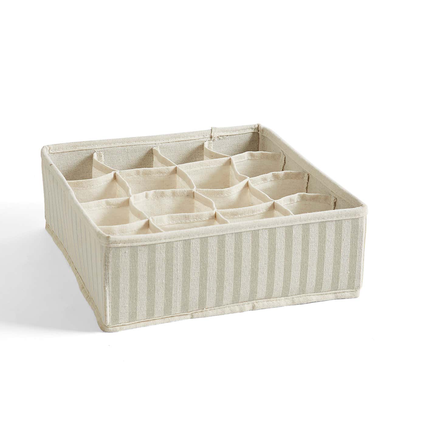 16 Section Striped Organiser