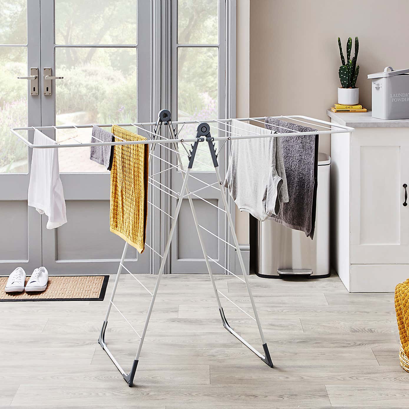 Utility Room Wing Airer and Sock Hanger