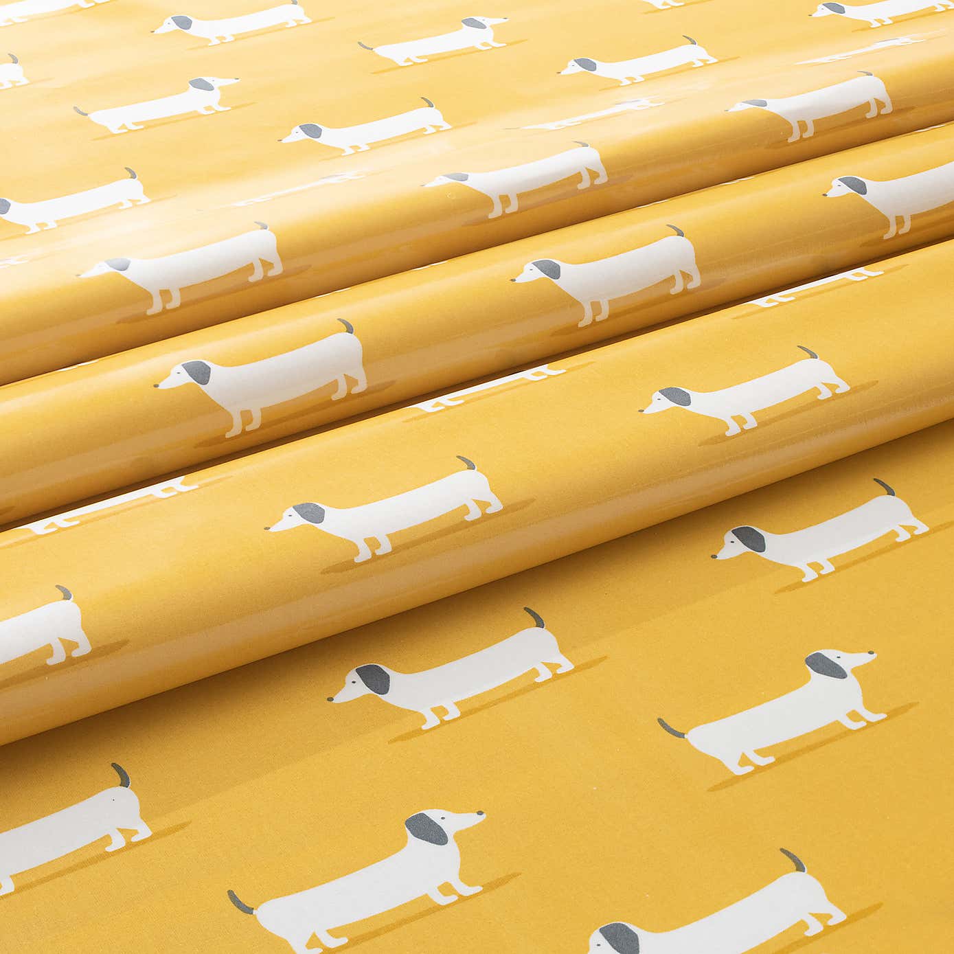 Bertie Ochre PVC Fabric