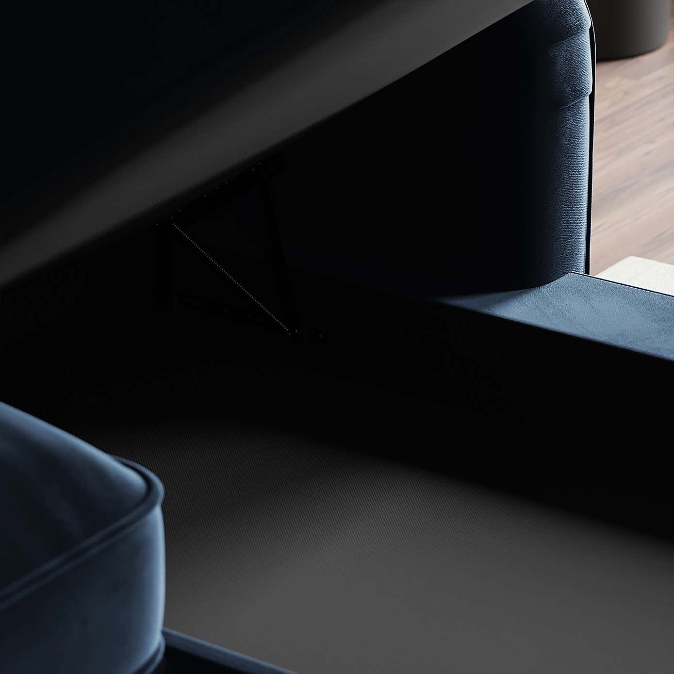 Beatrice Matte Velvet 4 Seater Corner Chaise Double Sofa Bed