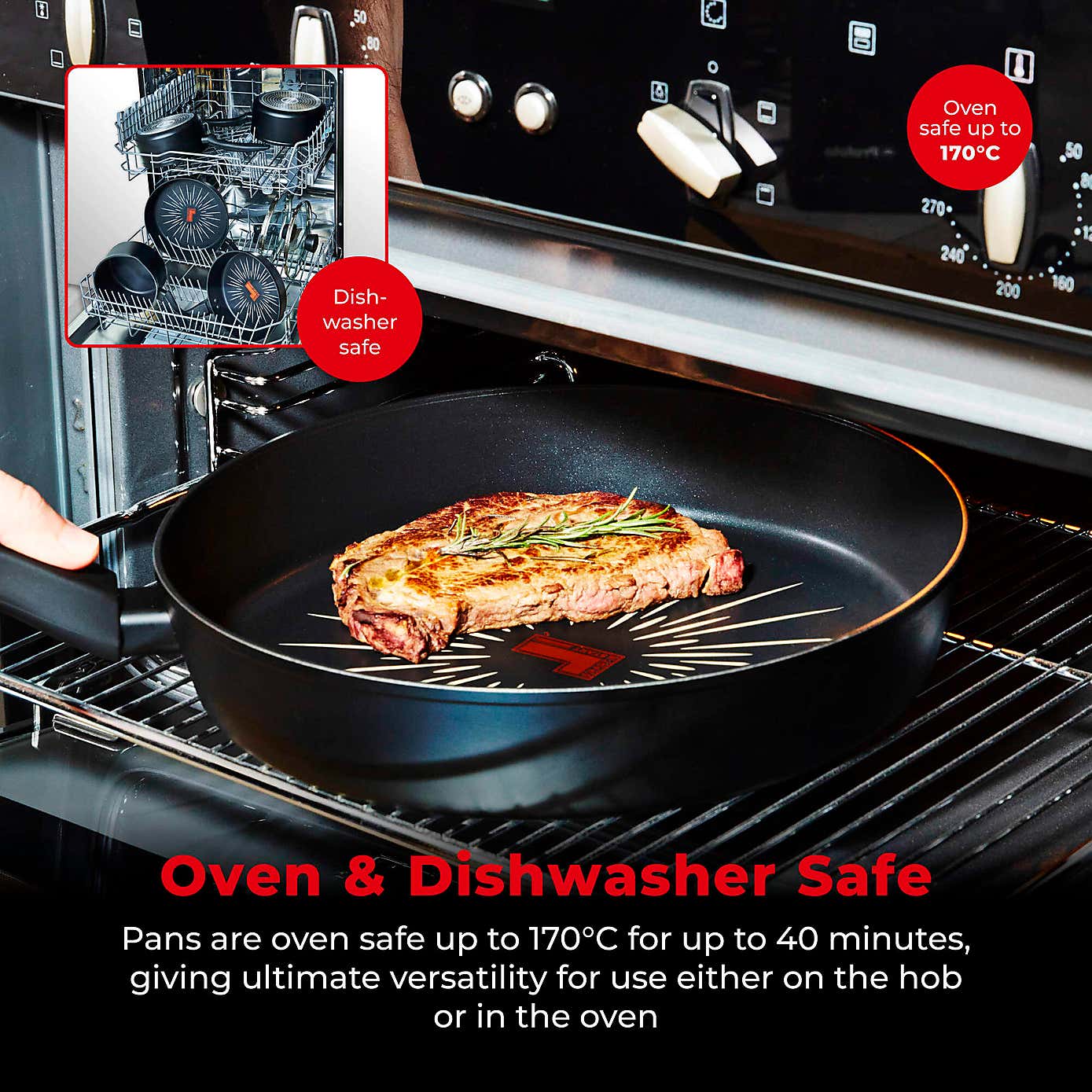 Tower Smart Start Non-Stick Forged Aluminium 5 Piece Pan Set