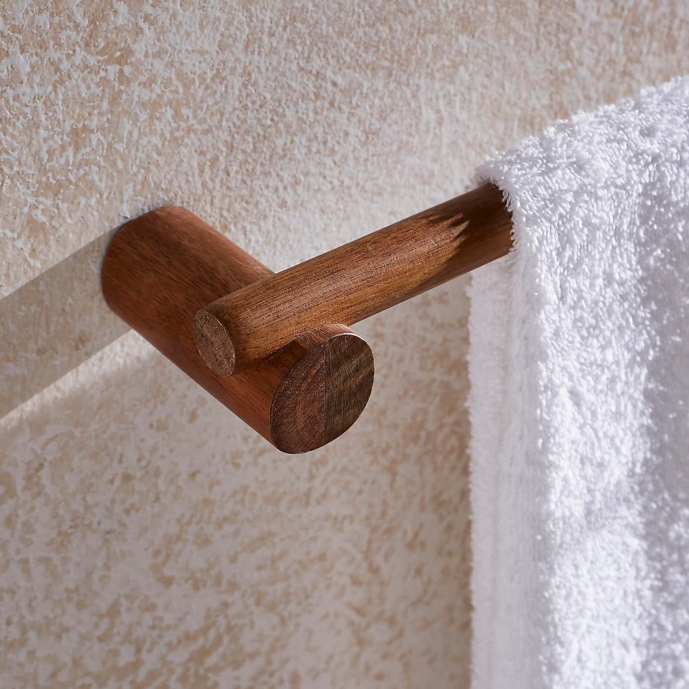 Acacia Wood Long Towel Rail