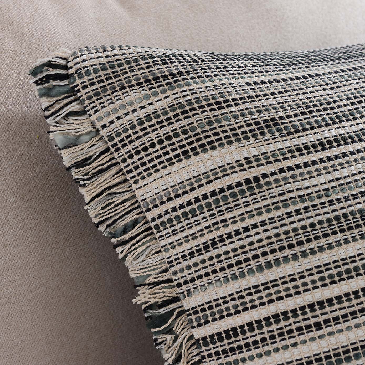 Ava Flat Weave Cotton Rectangle Cushion
