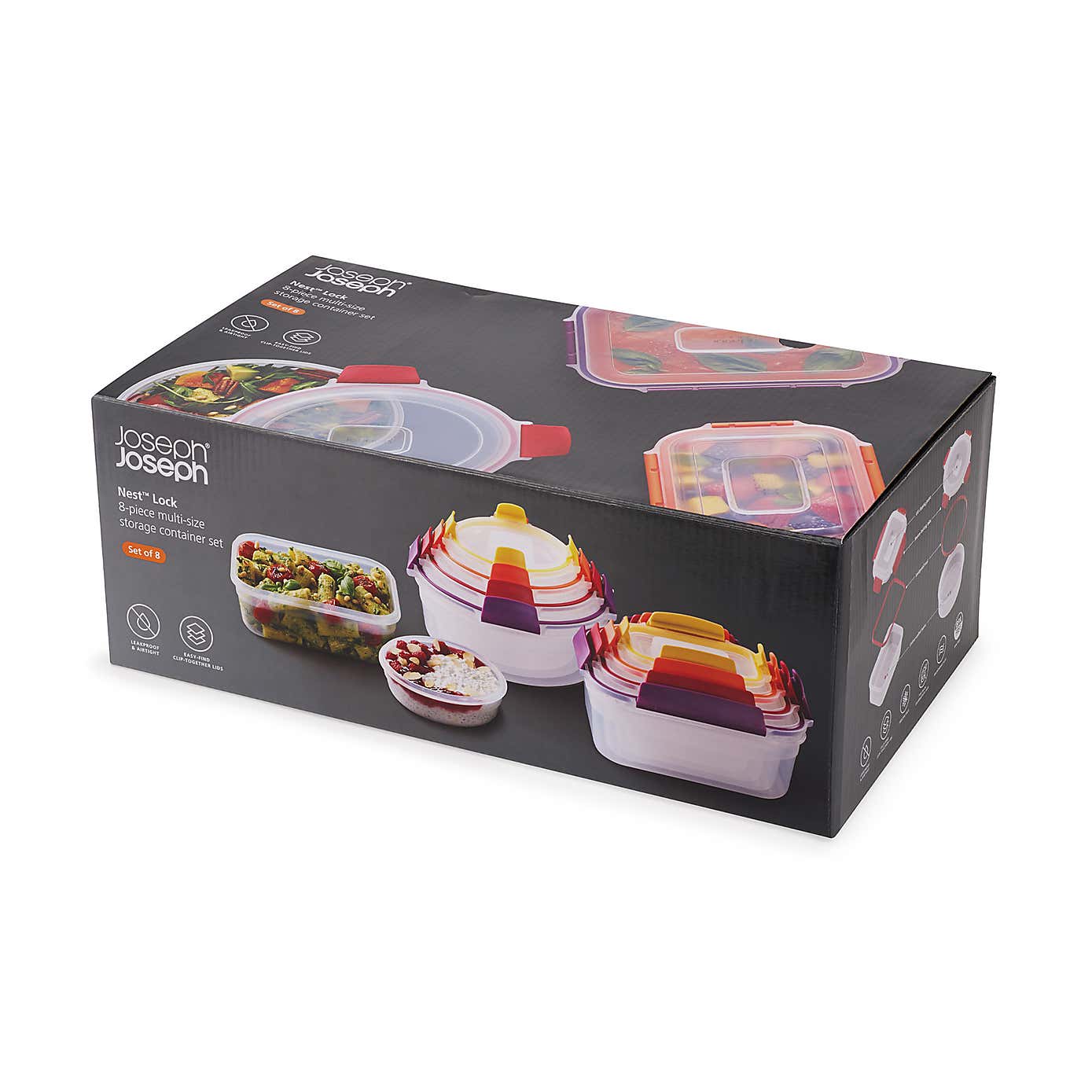 8pc Rectangular and Round Storage Containers