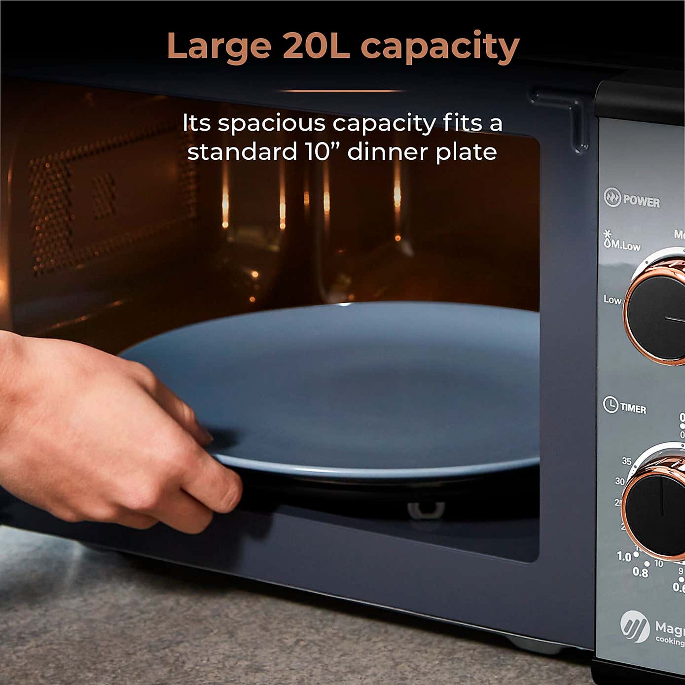 TOWER Cavaletto 20L Manual Microwave