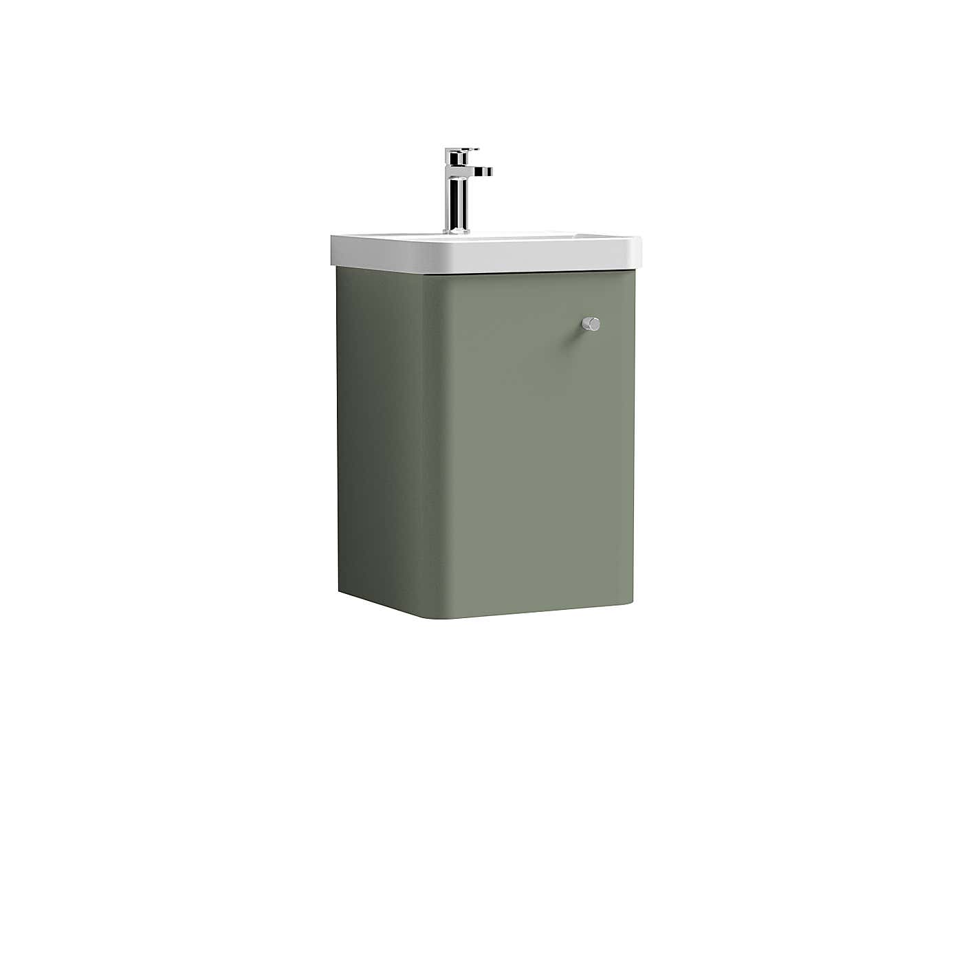 Core Wall Mounted 1 Door Vanity Unit with Basin