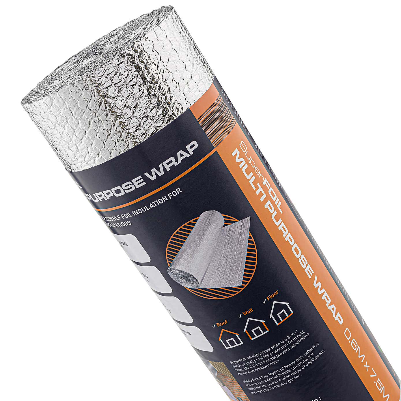 SuperFOIL Multipurpose Insulation 0.6m x 7.5m Silver