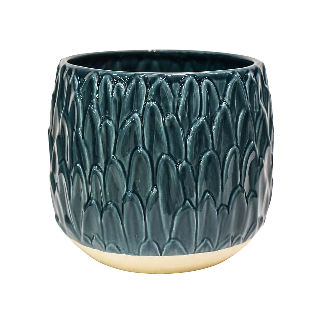 Arles Leaf Embossed Planter