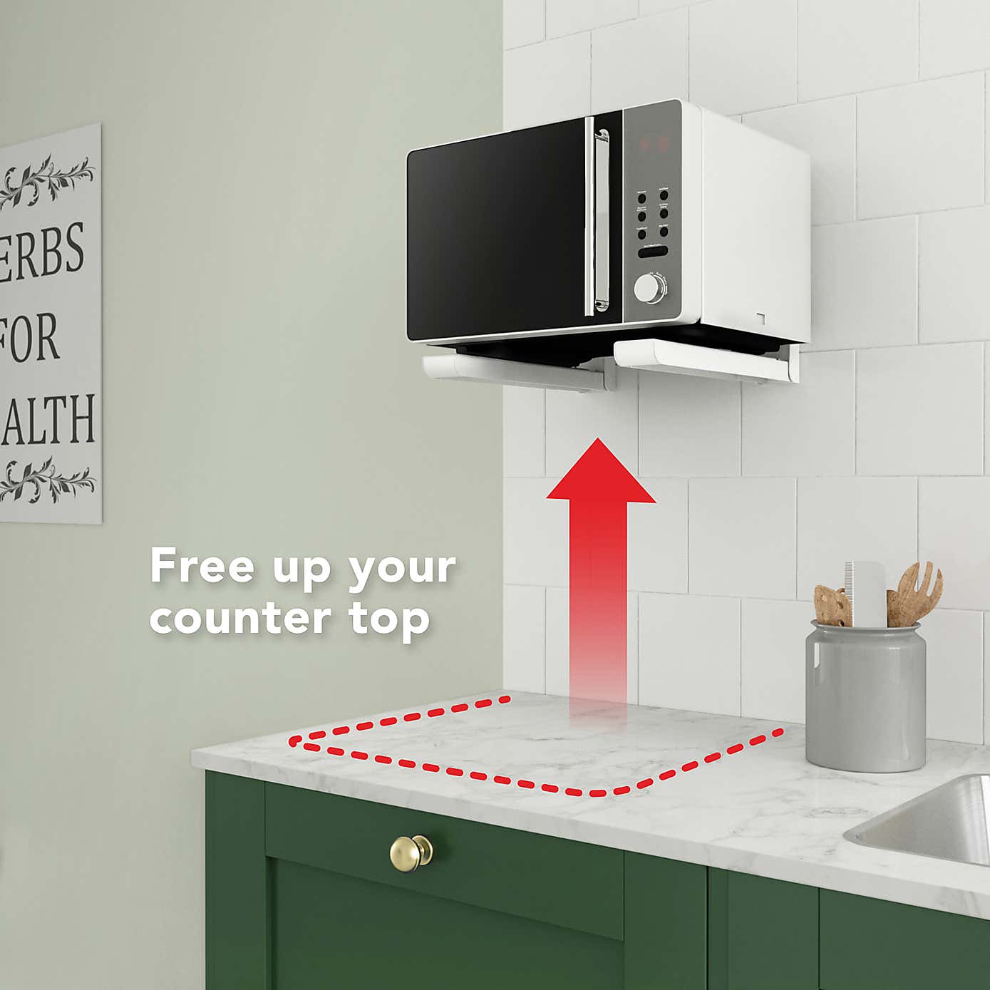 Universal Microwave Wall Bracket