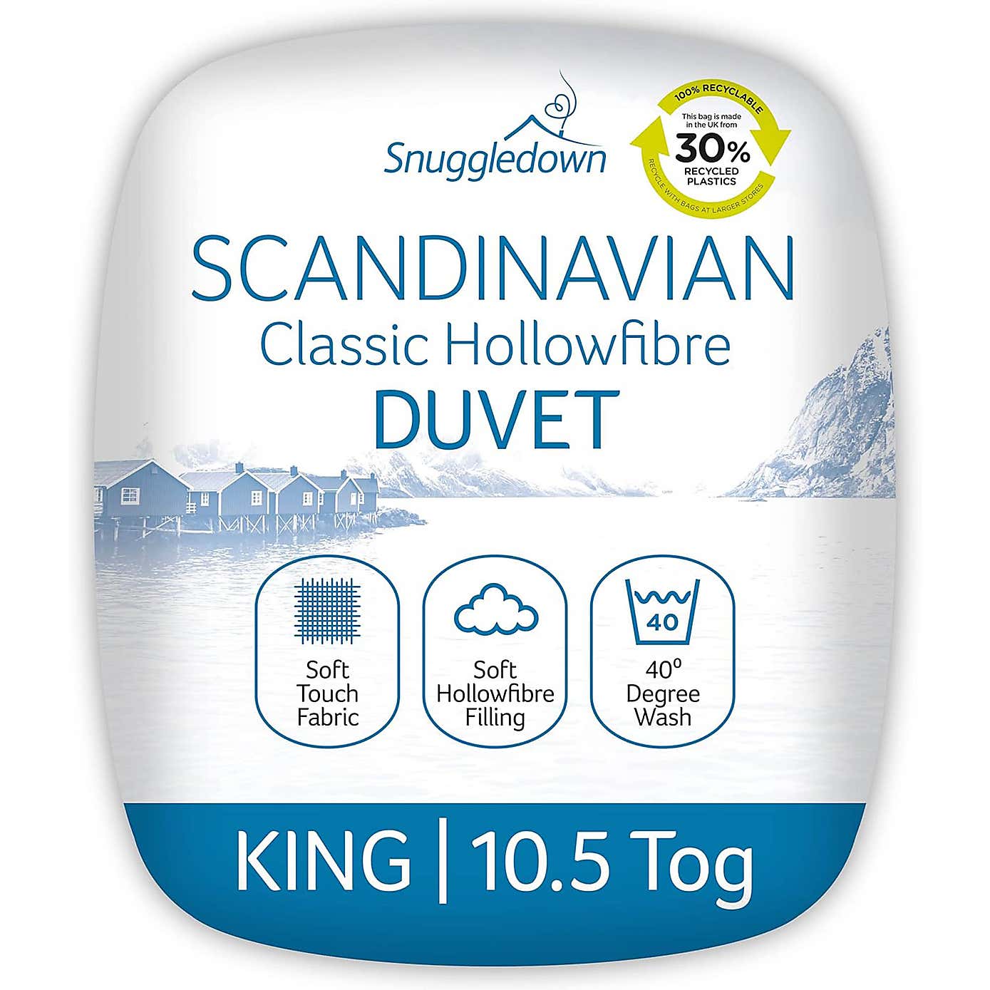 Snuggledown Scandinavian Hollowfibre 10.5 Tog Duvet